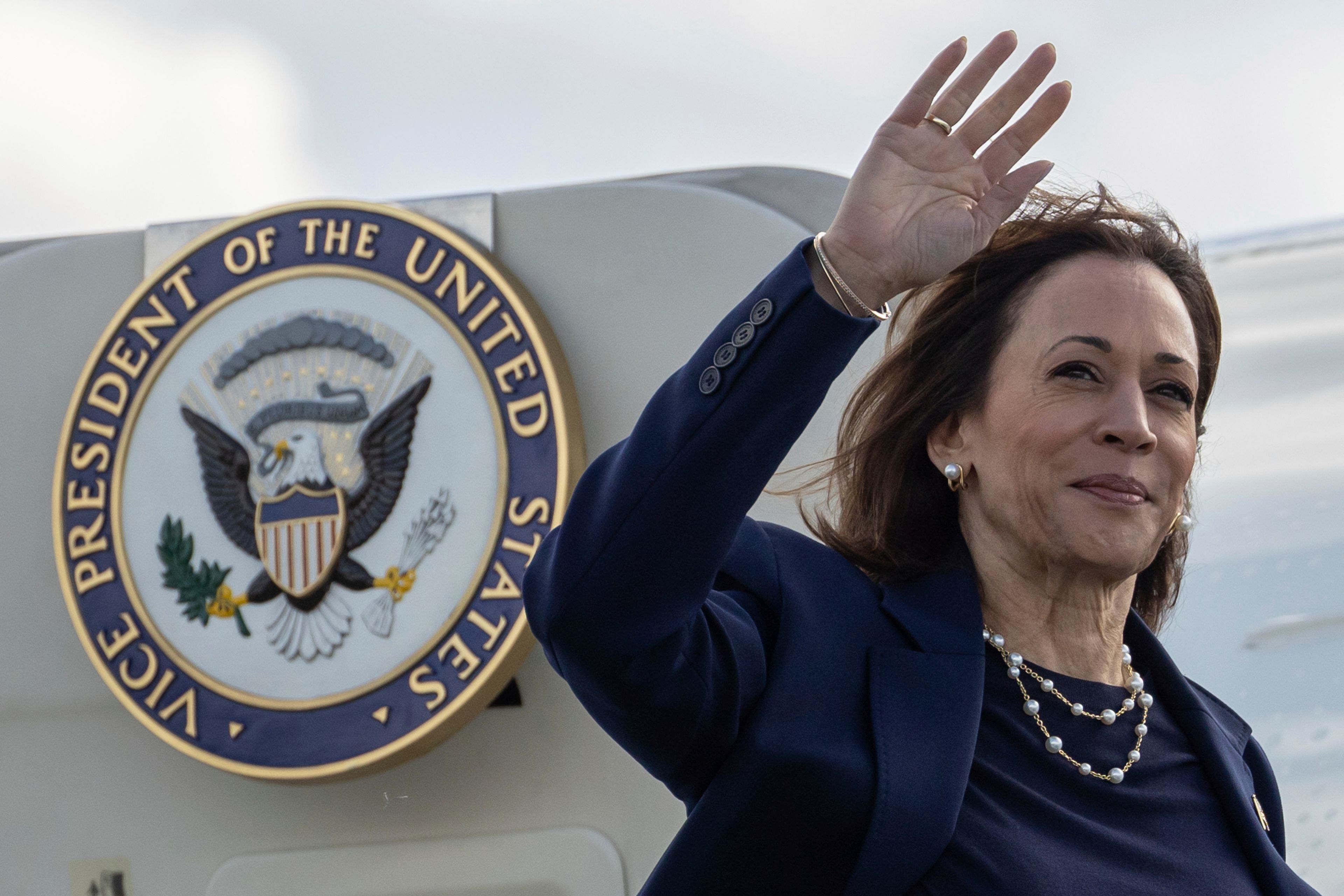 The Latest: Harris visiting Nevada and Arizona while Trump speaks in Michigan