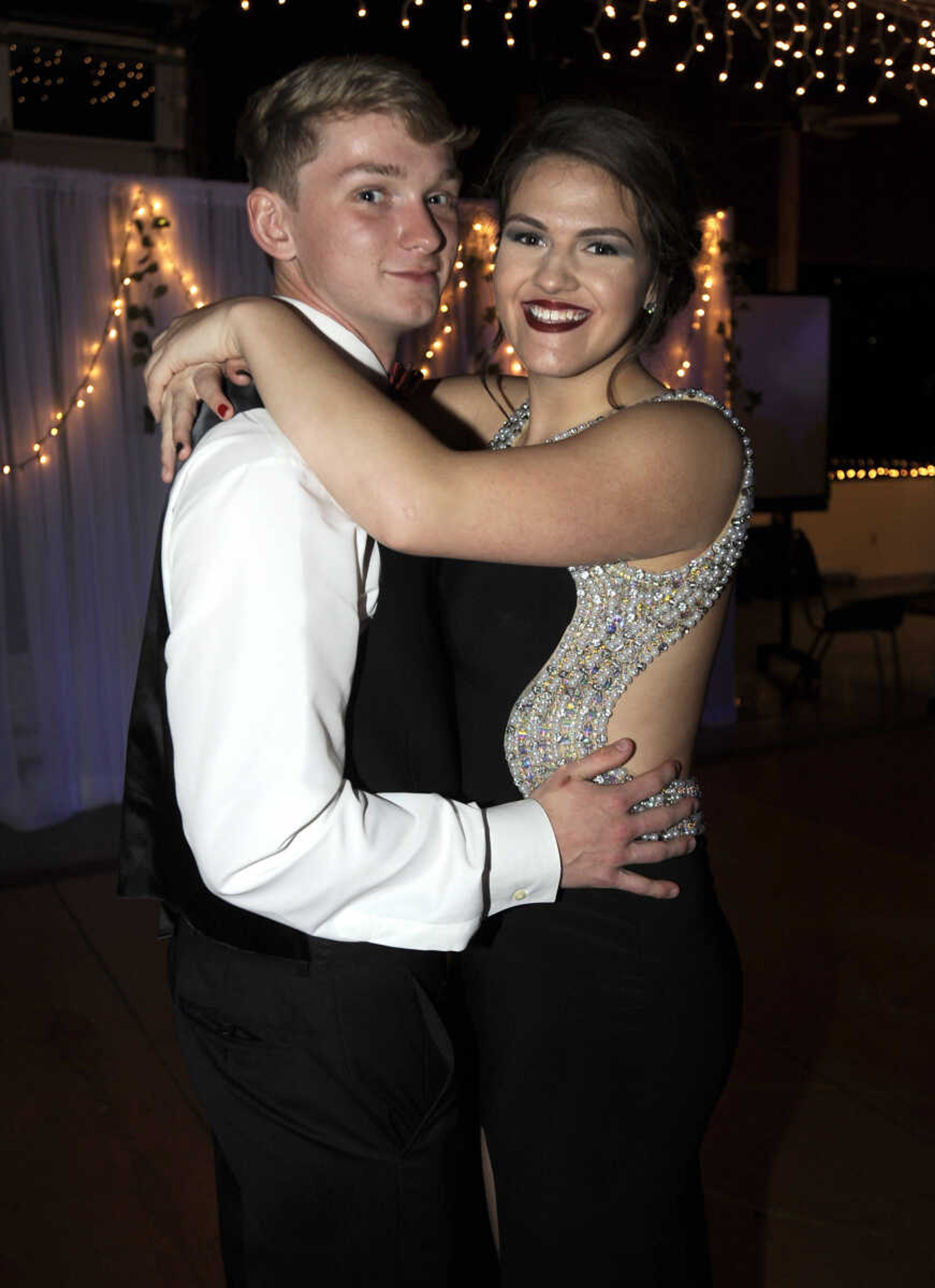 FRED LYNCH ~ flynch@semissourian.com
Scott City High School students dance at their prom Saturday, April 8, 2017 at Deerfield Lodge.