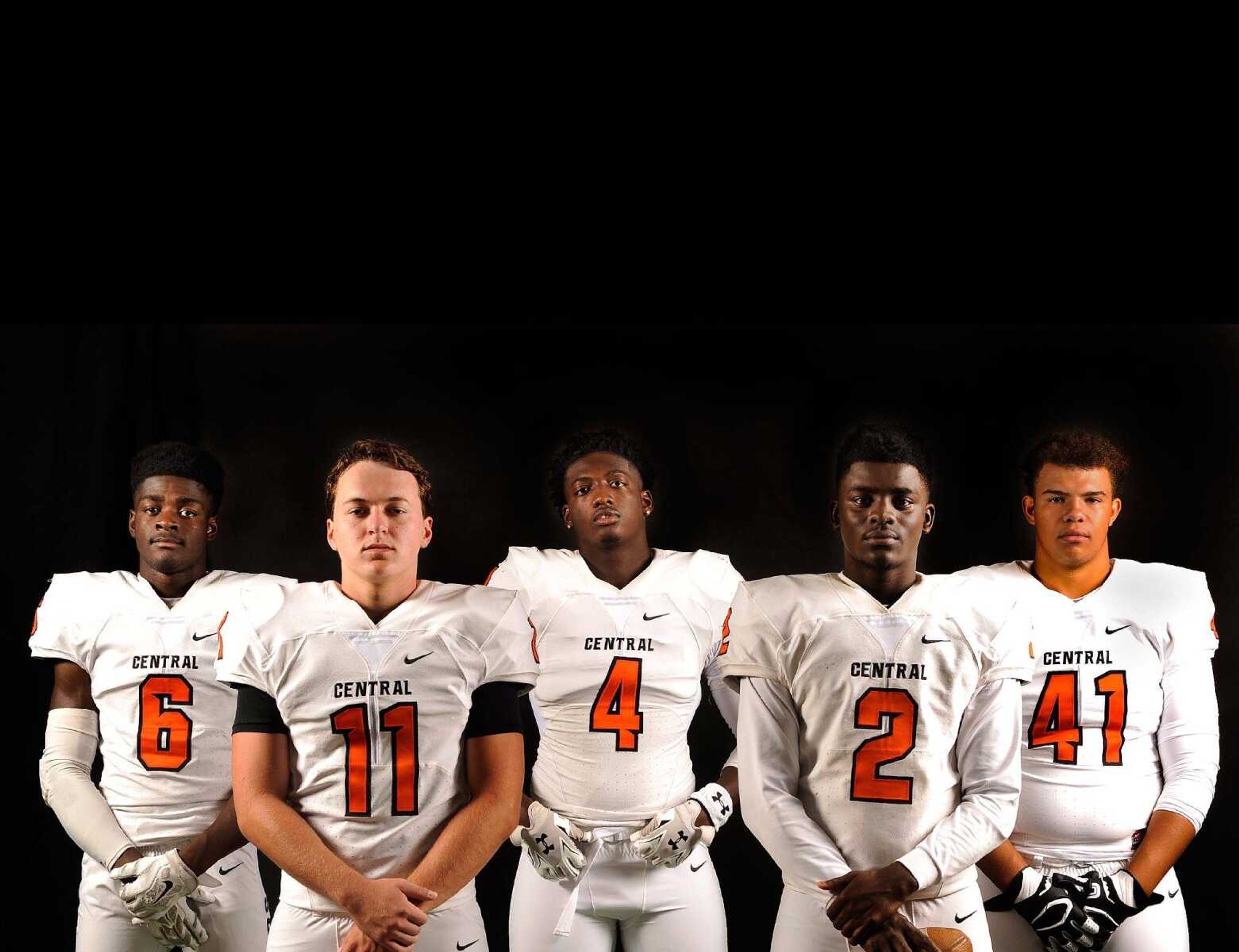 From left to right, Cape Central's Blake Harris, Trent Leimer, Sam Lemon, Kway'Chon Chisom and Christian Mitchell are expected to be key contributors as seniors this season.