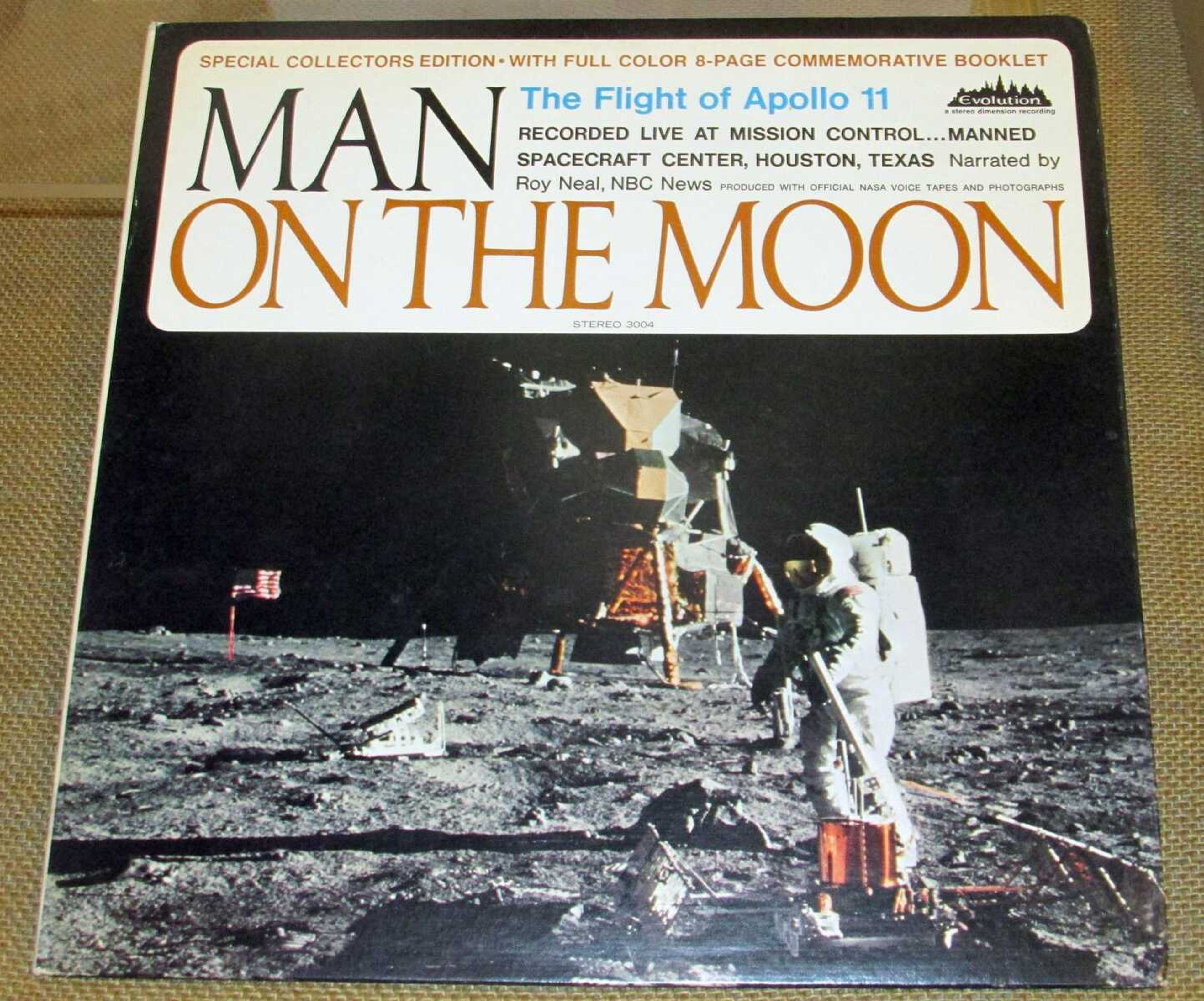 A special collectors' edition of "Man on the Moon" record album is seen at the Union County Museum in Cobden, Illinois.