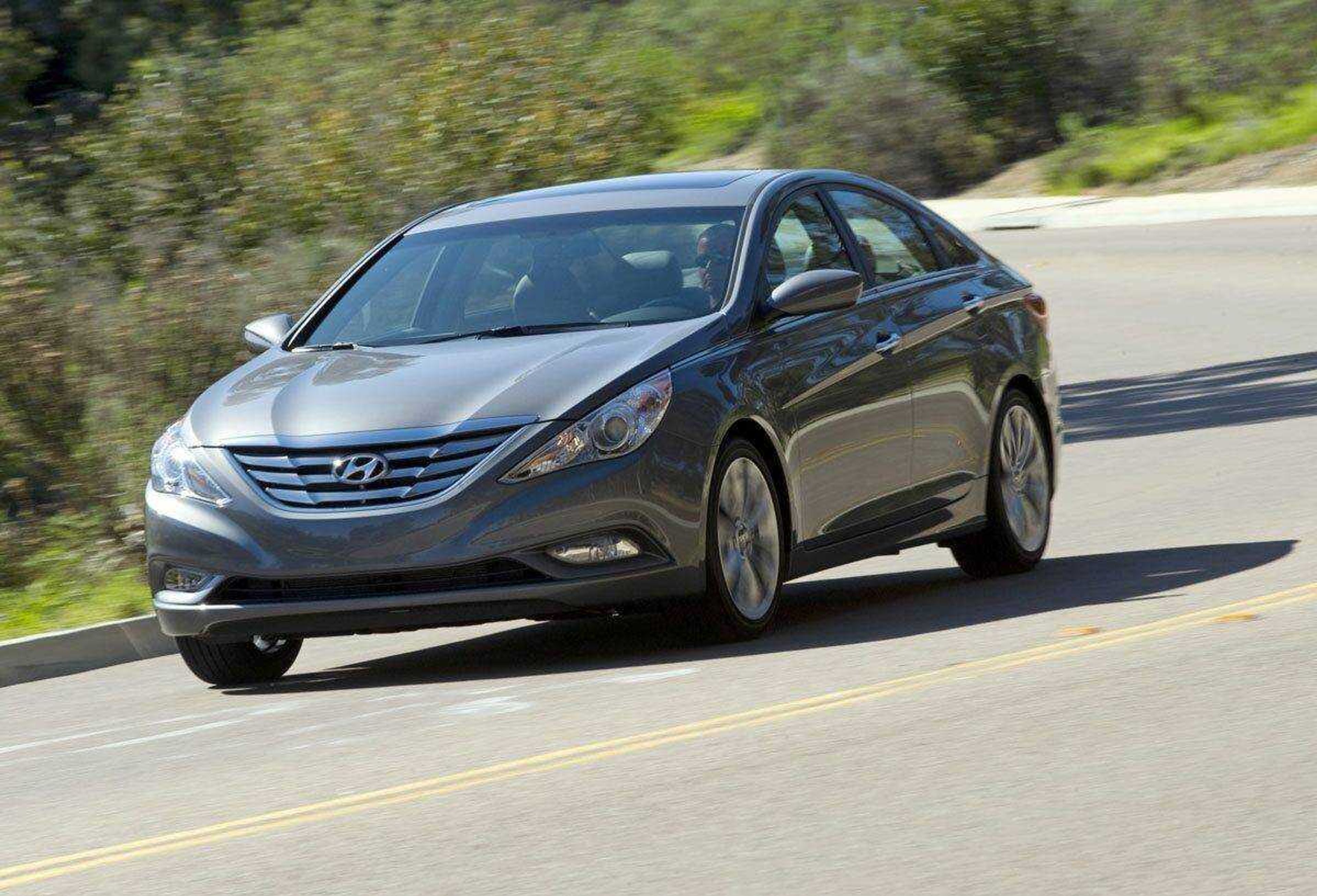 This file photo provided by Hyundai shows the 2011 Hyundai Sonata. Risky design helped to put Hyundai on the map with the 2011 Sonata. (Hyundai file photo)