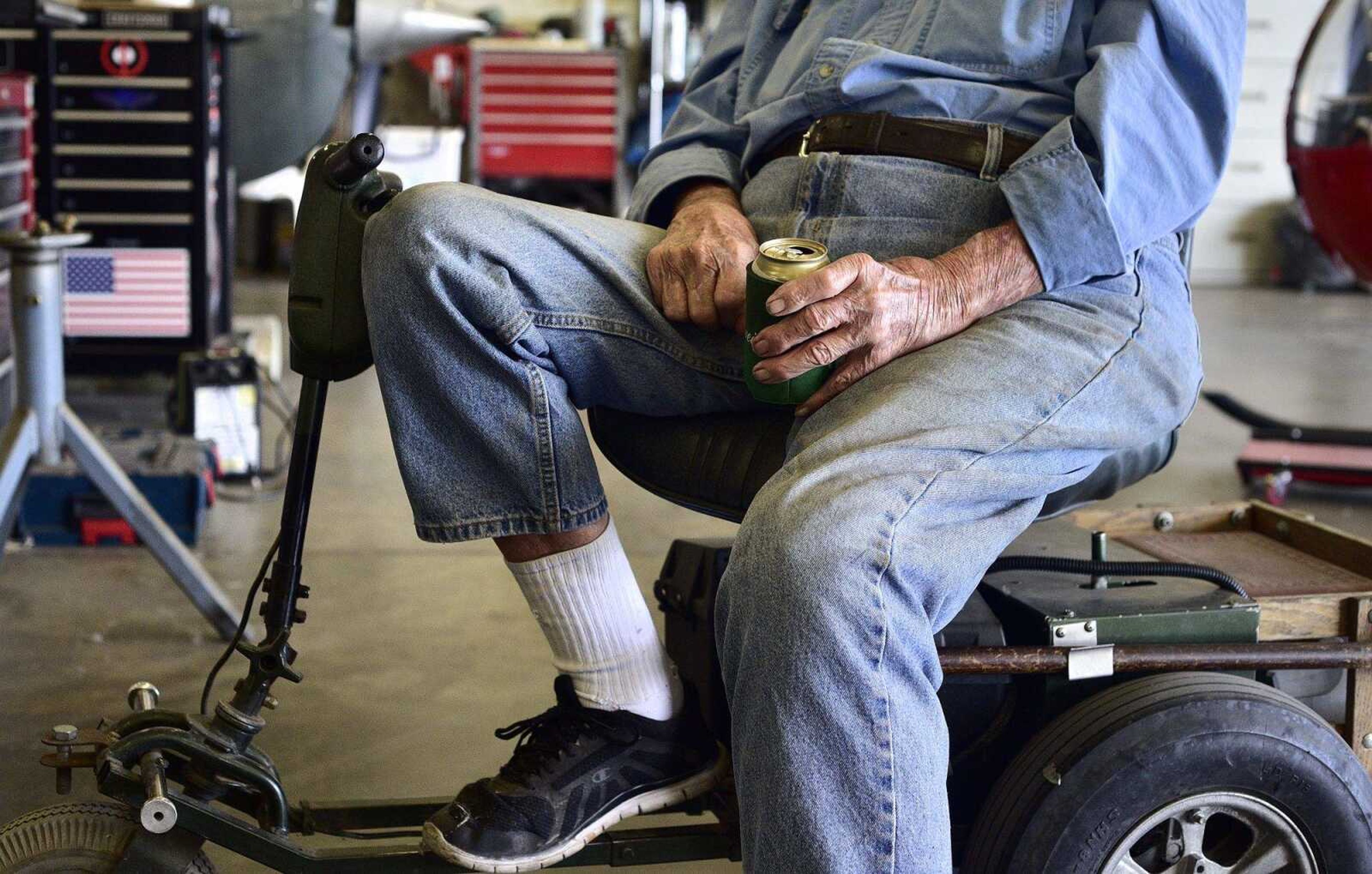 John Farquhar, or known to most as "Papa John" spends most of his days tinkering inside the hangar that houses Cape Copters at the Cape Girardeau Regional Airport.