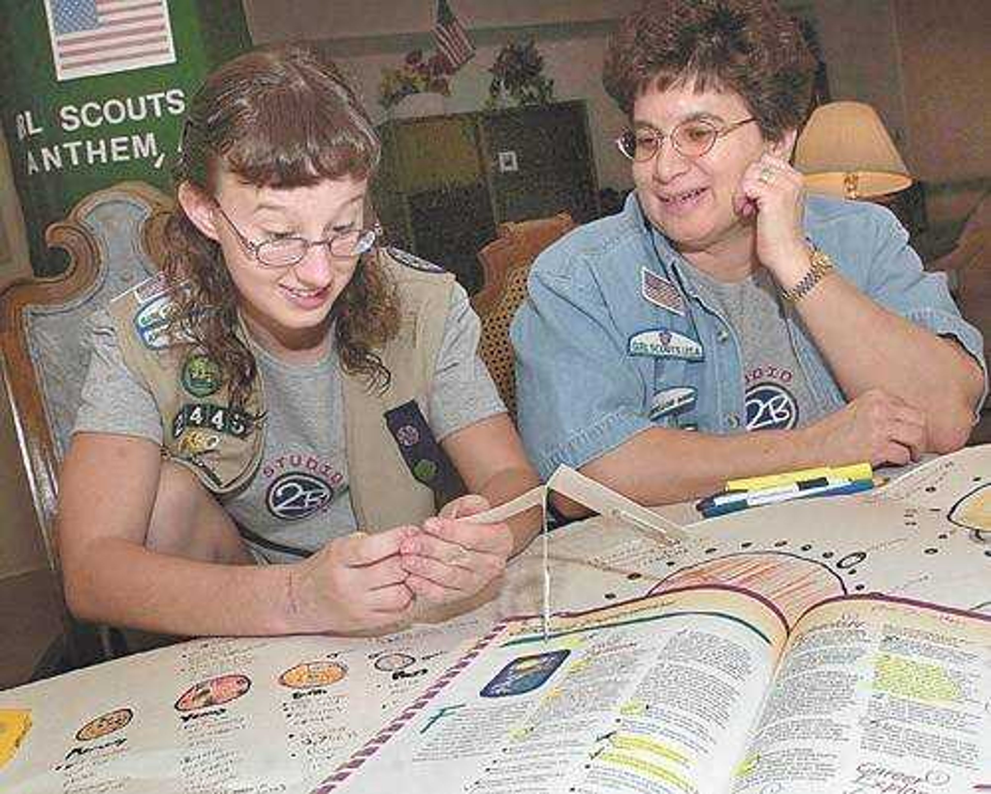 Since age 5, Patti Duncan has faithfully attended weekly Girl Scout meetings, earned badges by taking care of pets and writing letters to soldiers, and sold cookies. But each year, fewer of the 14-year-old's fellow troop members return to scouting. This year, in fact, she and her mom, troop leader Elaine Duncan, haven't been able to find the minimum five girls needed to get an official troop designation.