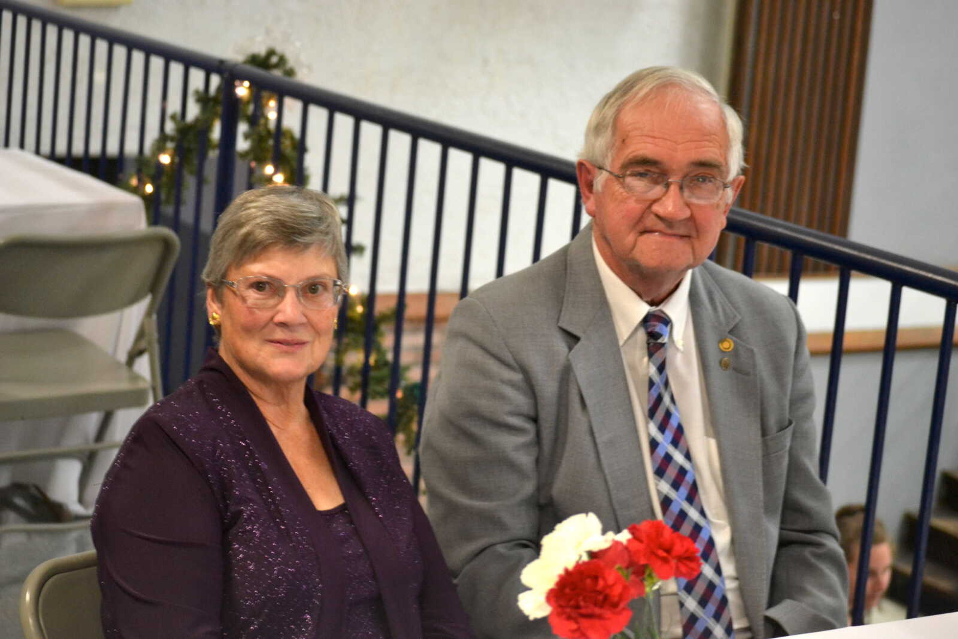 Sharon Morse, left, and Herman Morse pose for a photo during the 

















inaugural Spirit of Democracy celebration
Saturday at the Arena Building in Cape Girardeau.