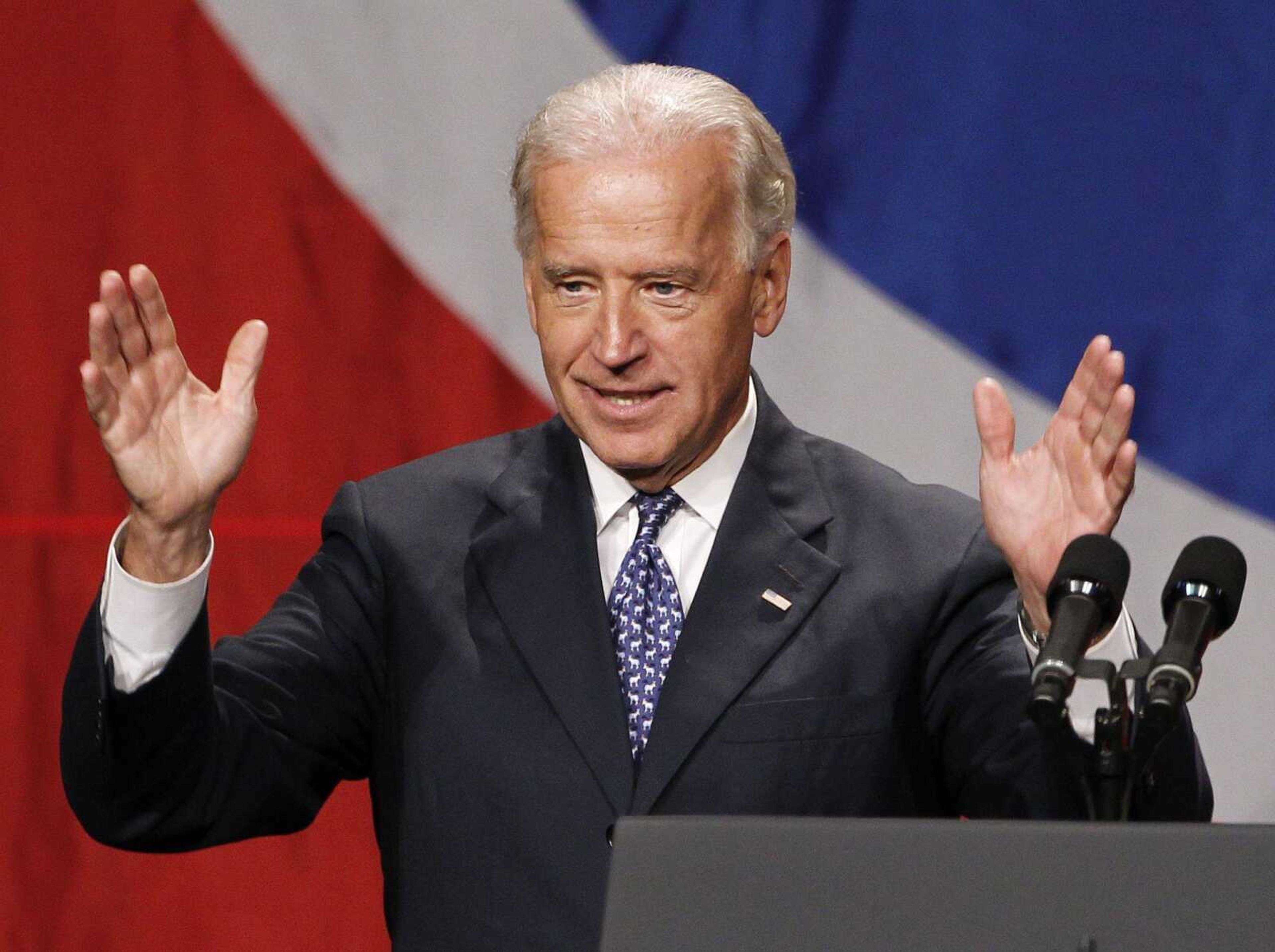 Vice President Joe Biden speaks at the annual Tennessee Democratic Party Jackson Day on Friday, July 16, 2010 in Nashville, Tenn. (AP Photo/Mark Humphrey)