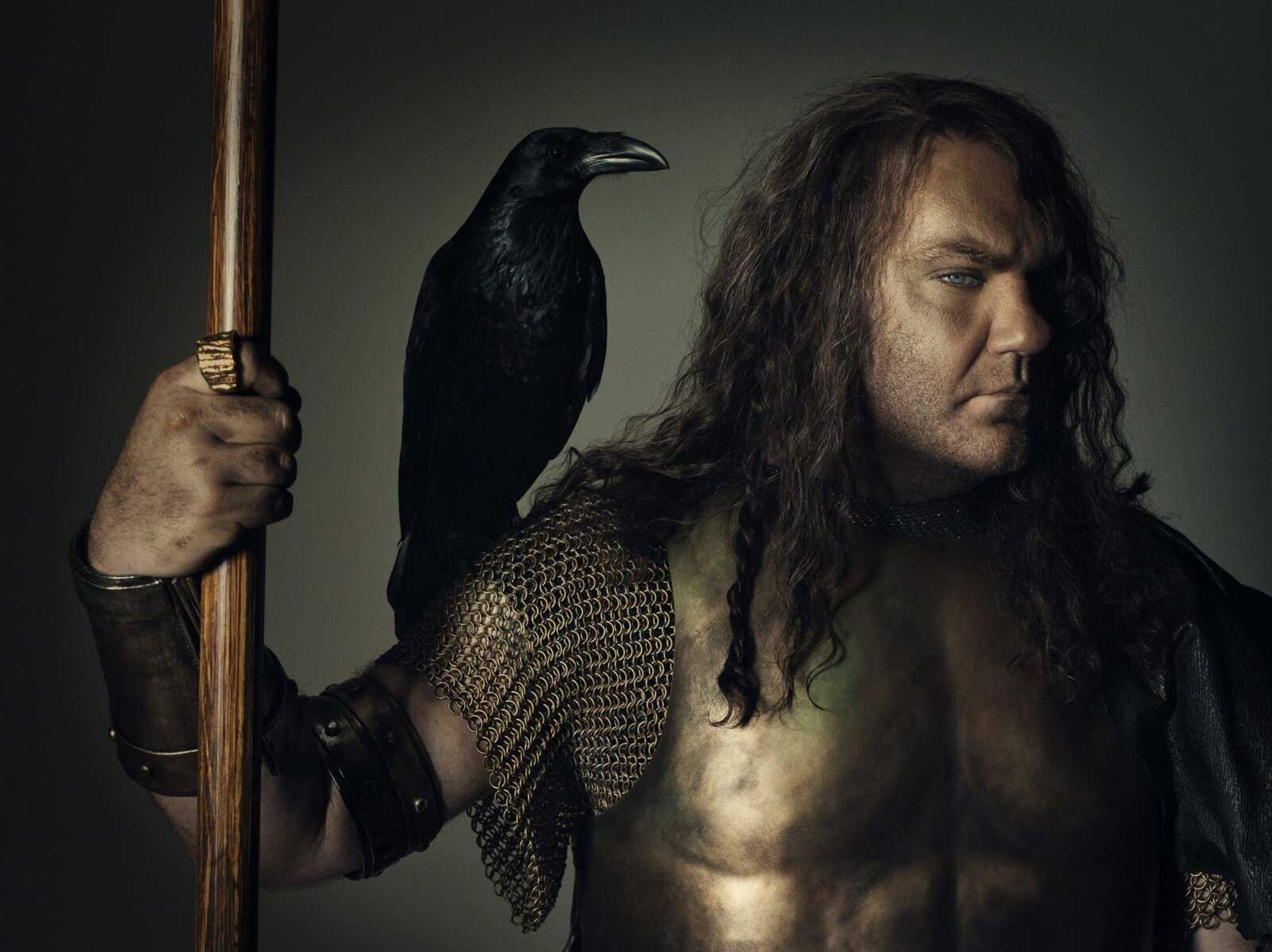 Bryn Terfel as Wotan in Robert Lepage's new production of Richard Wagner's "Das Rheingold" at the Metropolitan Opera. The performance will be shown in HD on Saturday at AMC Town Plaza 5. (Brigitte Lacombe ~ Metropolitan Opera)