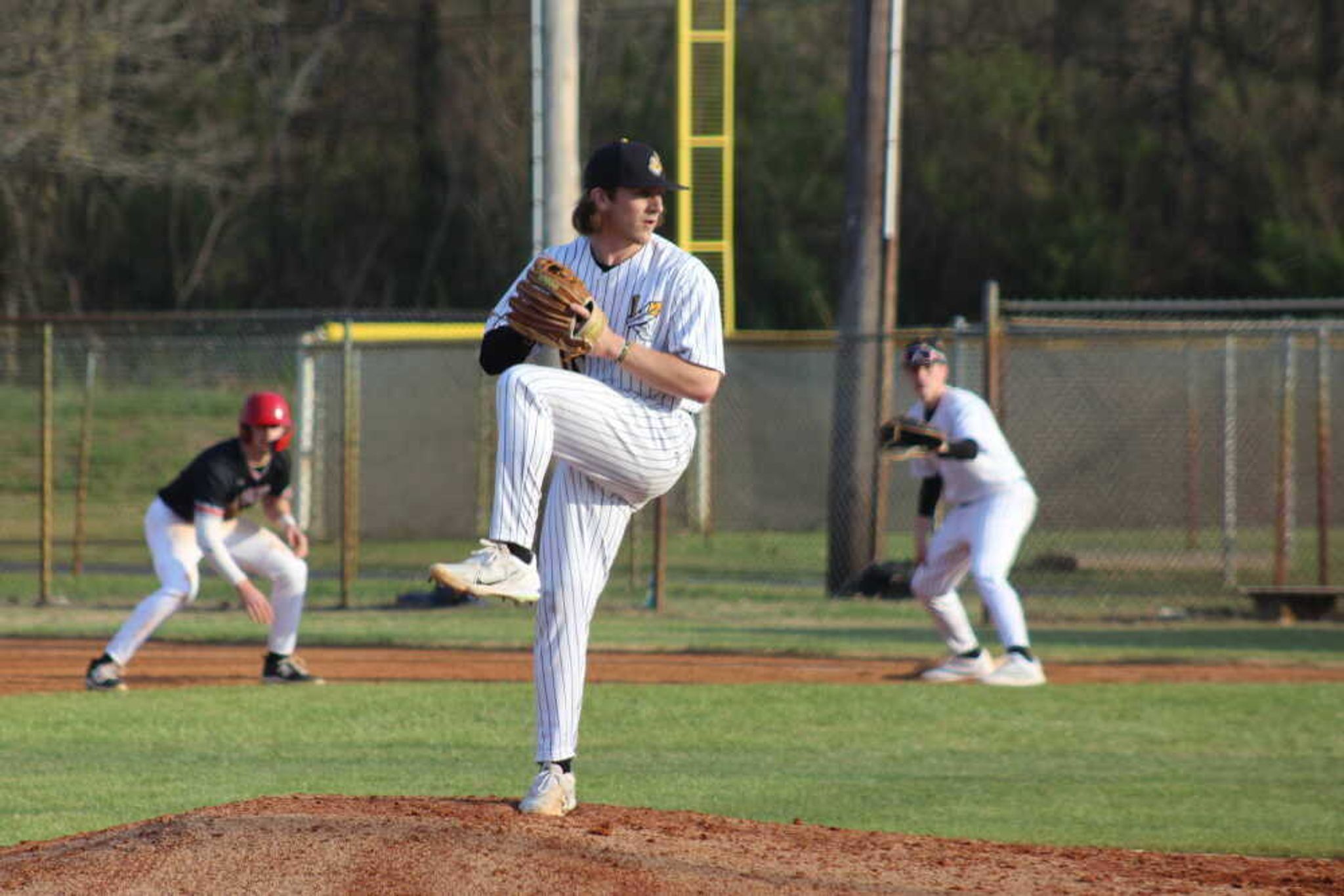 Kennett Indian Ashton Williams loads up at home.