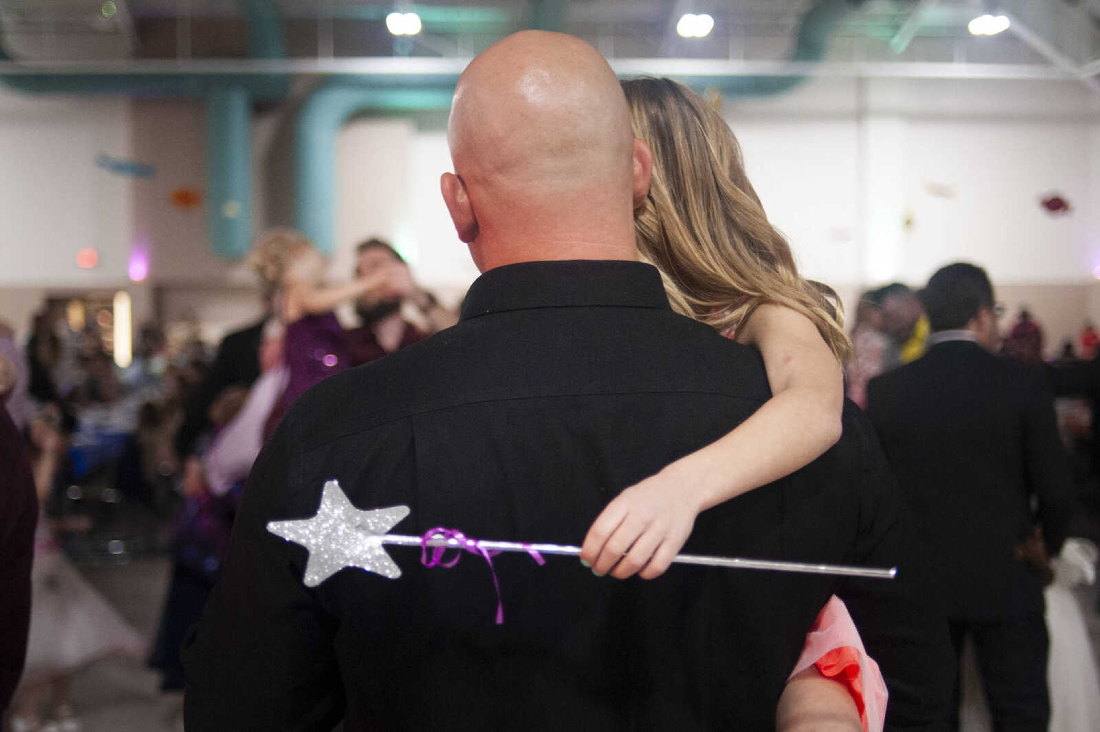 Joshua Glastetter of New Hamburg dances with his daughter Kinley Glastetter, 6, during the 11th annual Father Daughter Dance on Saturday, Feb. 16, 2019, at Osage Centre in Cape Girardeau.&nbsp;