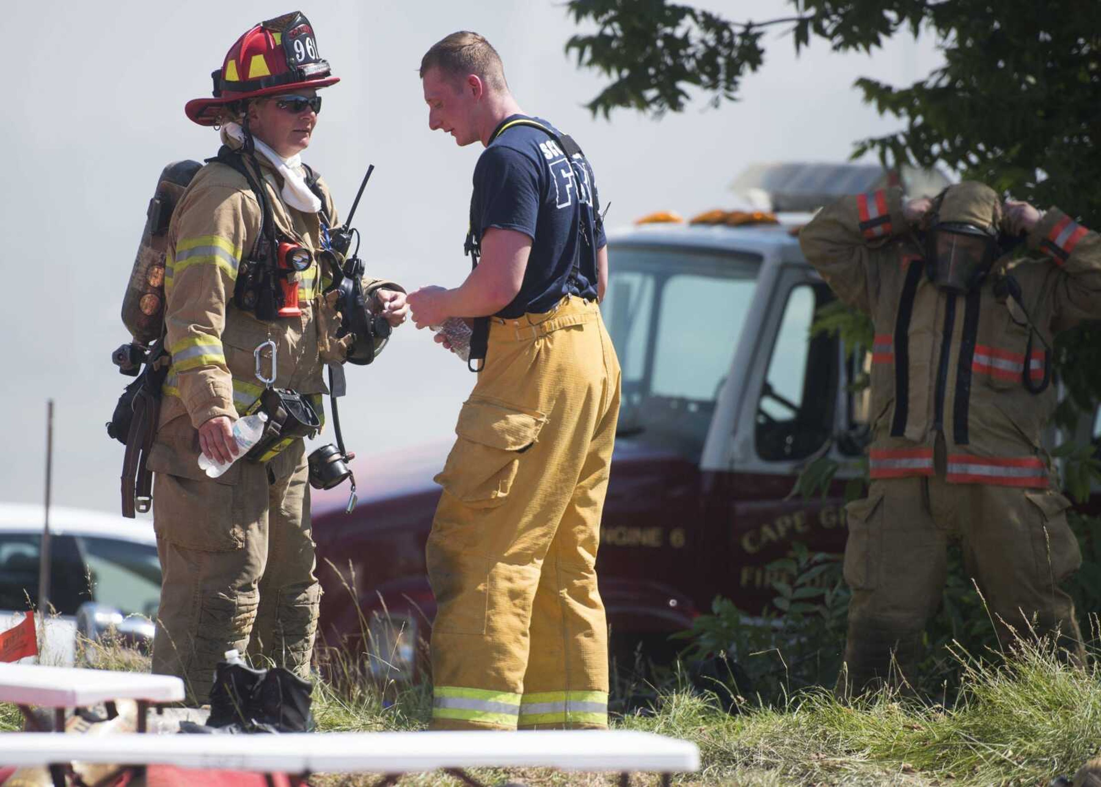 Vicki Moldenhauer participates in a live-fire training exercise June 10 in Cape Girardeau.