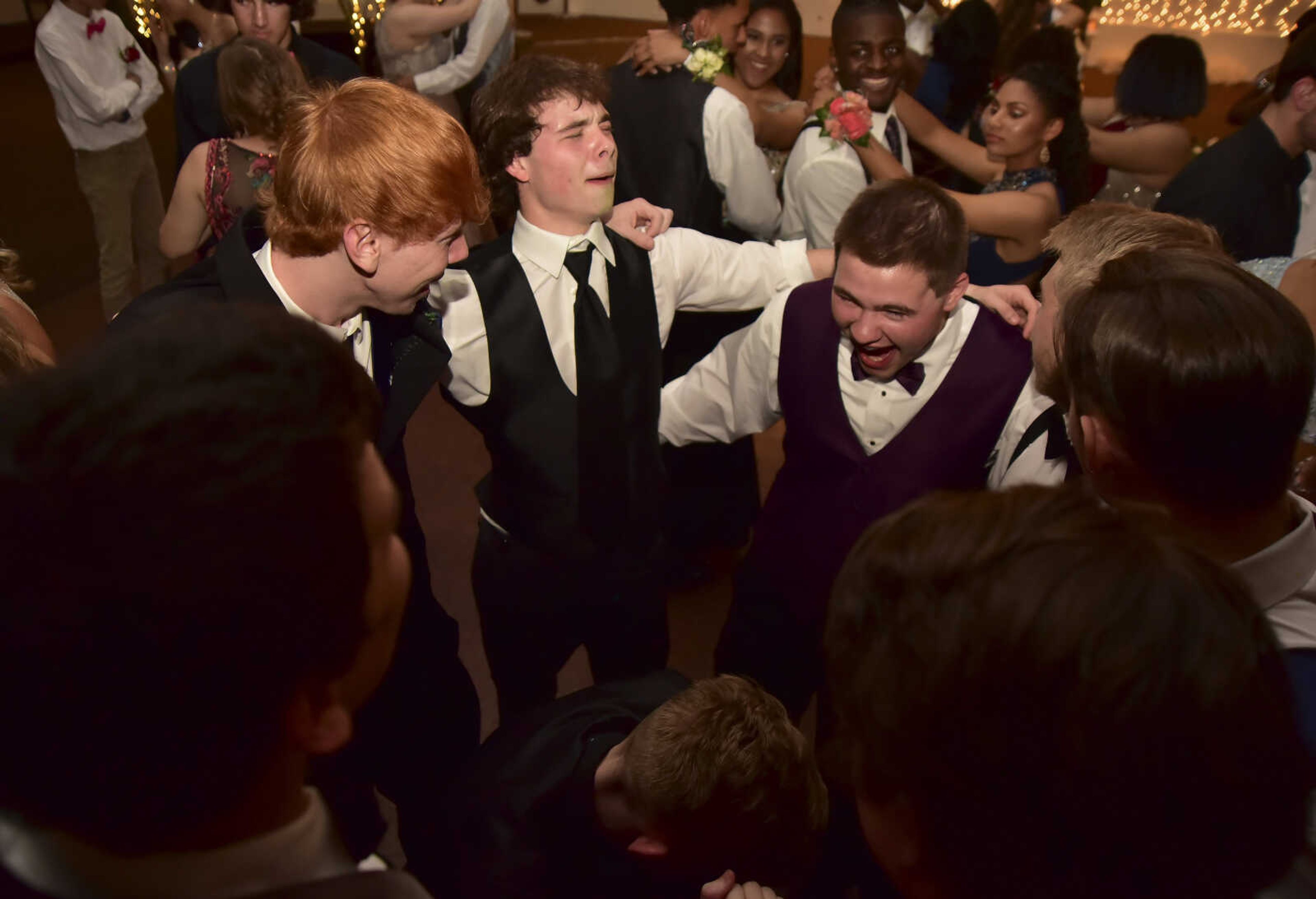 Cape Central students dance during the Cape Girardeau Central prom Saturday, April 29, 2017 at Ray's Plaza Conference Center in Cape Girardeau.