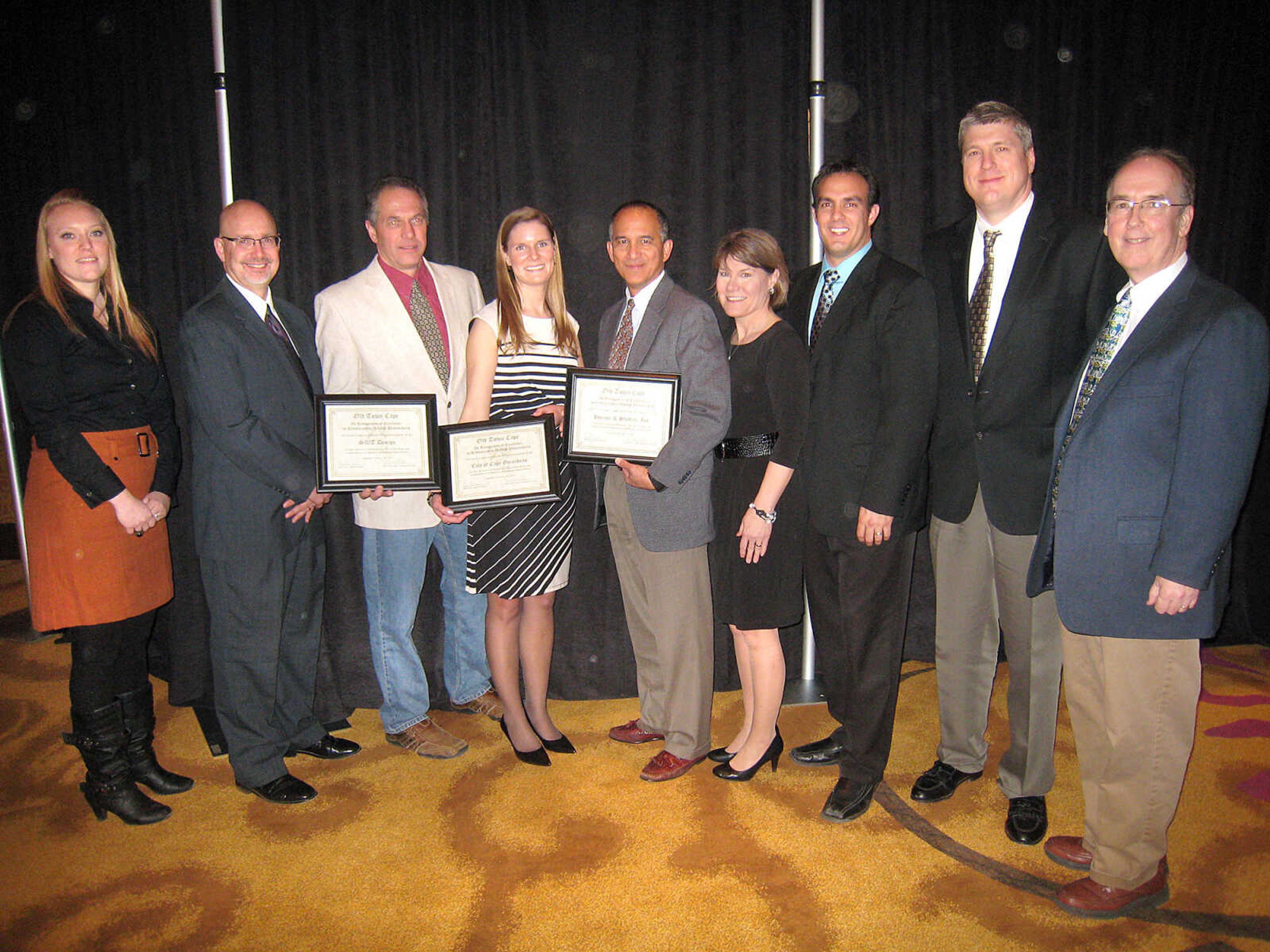 Excellence in Revitalization through Placemaking Award, Cindy Buchheit, Old Town Cape, Jim Wolterman, SWT Design, Klaus Rausch, SWT Design, Casey Brunke, City of Cape Girardeau, Gino Bernardez, Horner & Shifrin, Inc., Marla Mills, Old Town Cape, Ramin Ashrafzadeh, Horner & Shifrin, Inc., Keith Smith, Horner & Shifrin, Inc. and Steven Hoffman, Old Town Cape