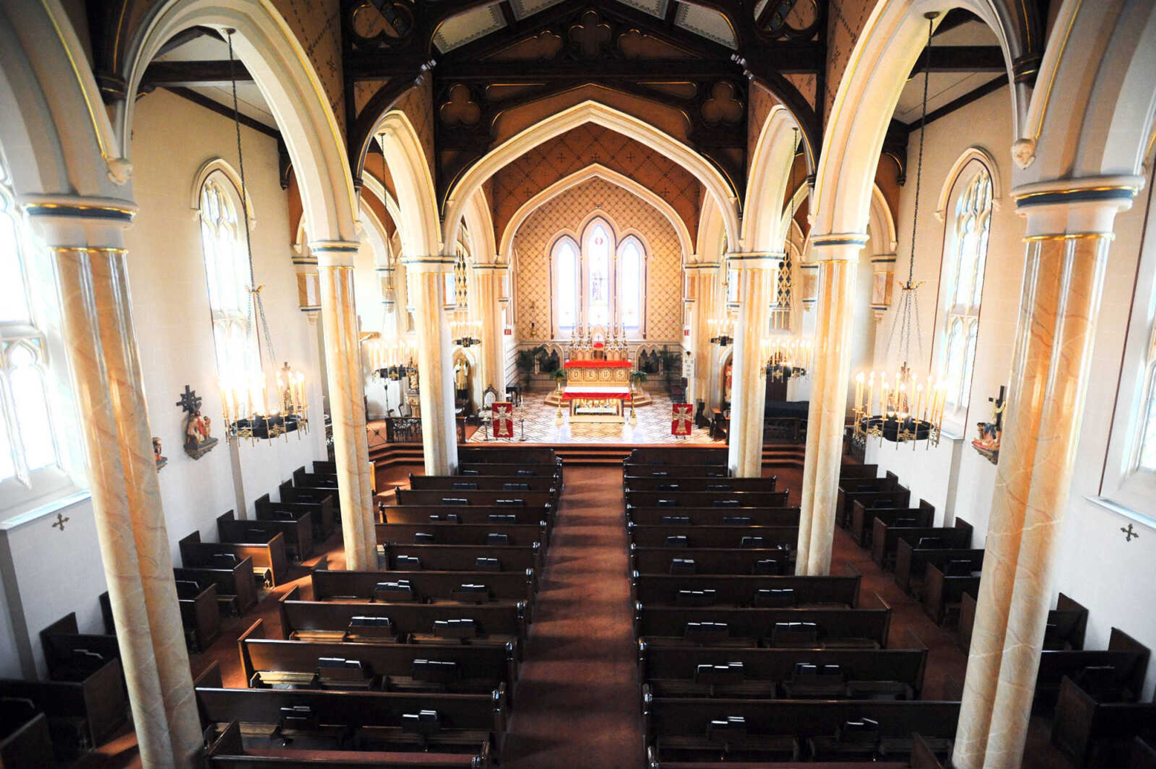 LAURA SIMON ~ lsimon@semissourian.com

The sanctuary of Old St. Vincent's Catholic Church as seen from the choir loft, Monday, March 30, 2015, in downtown Cape Girardeau.