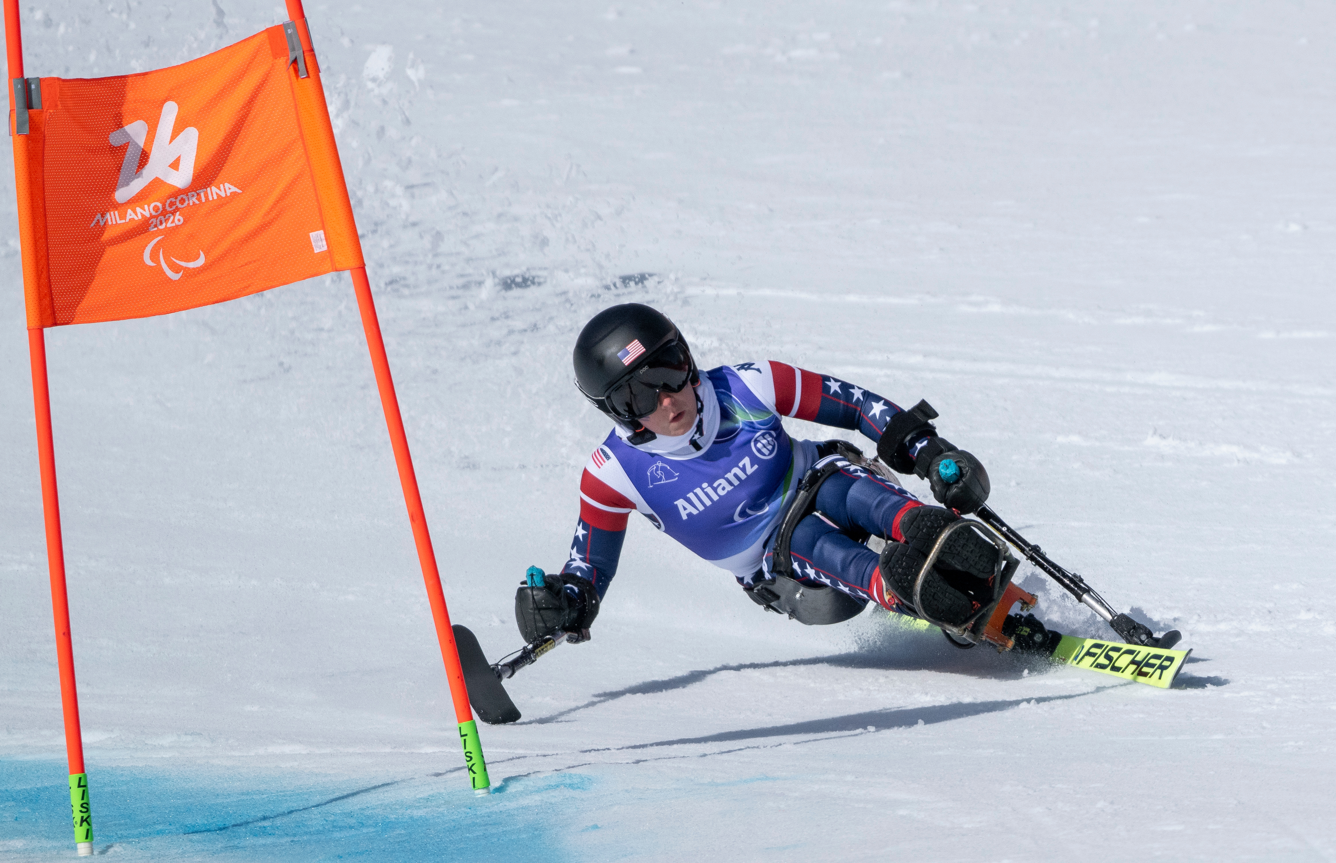 US Paralympian Huckaby brings glitter and a snowboard with p