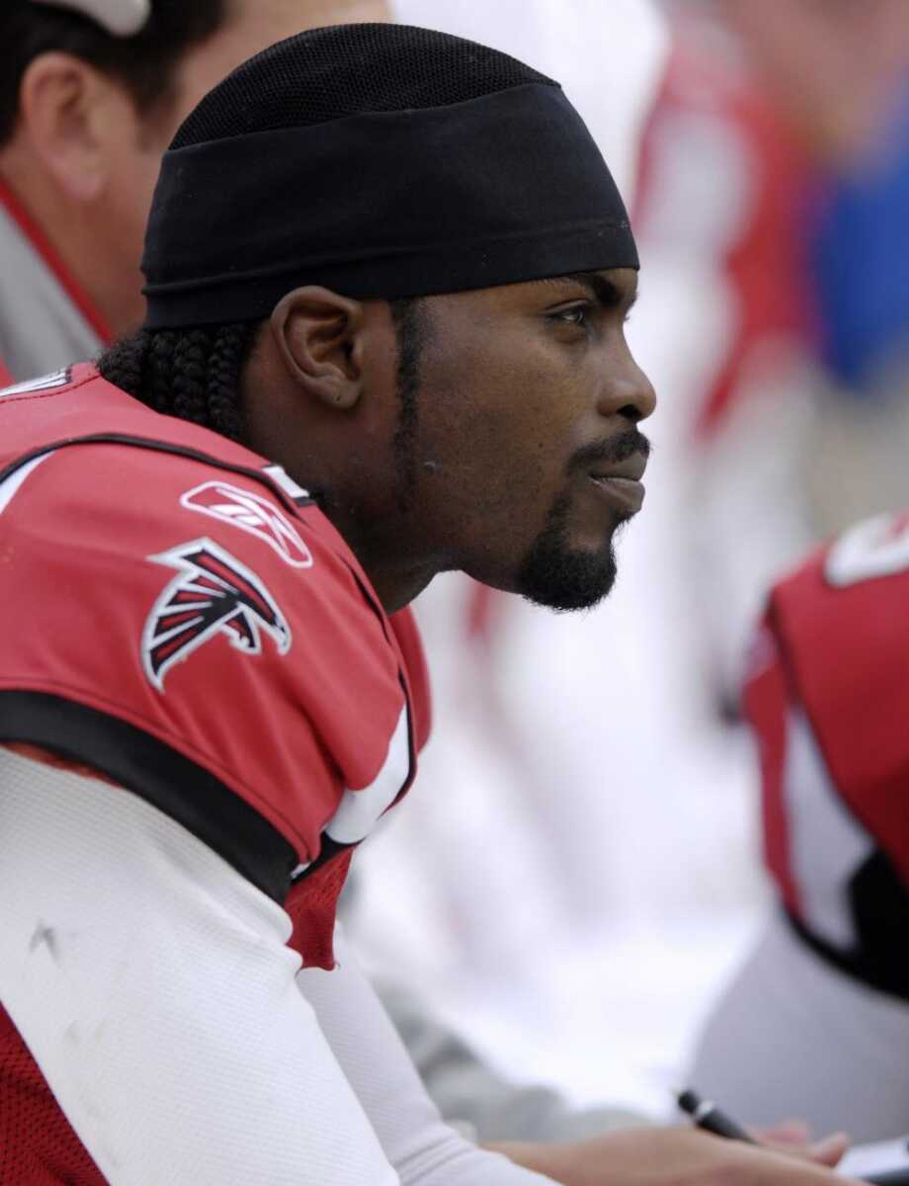 Atlanta Falcons quarterback Michael Vick has been told by NFL commissioner Roger Goodell to stay away from the Falcons training camp until the league reviews the dogfighting charges against him. (Associated Press file)