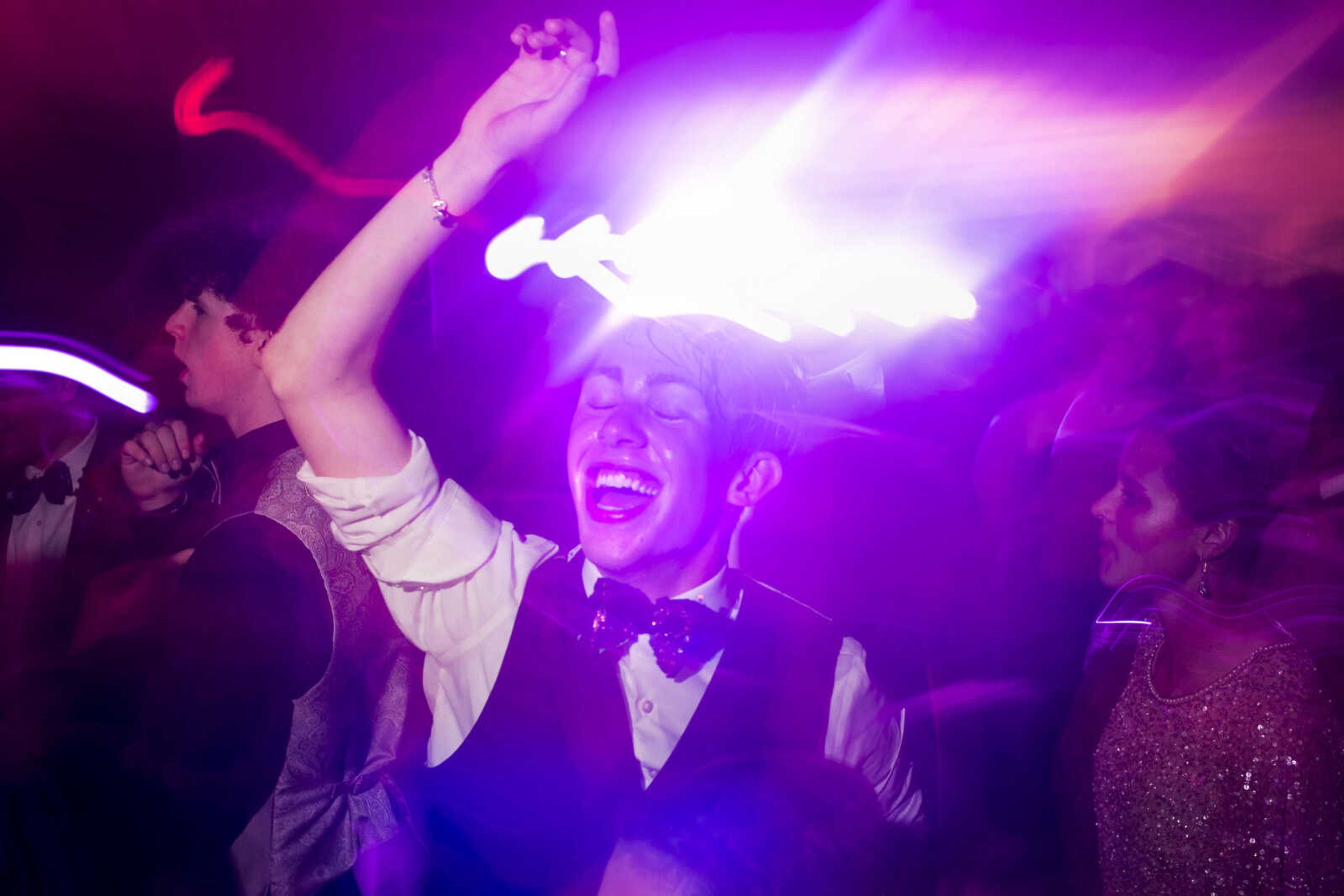 Gavin Jones dances during Cape Central High School Prom Saturday, April 27, 2019, at Ray's Banquet Center in Cape Girardeau.