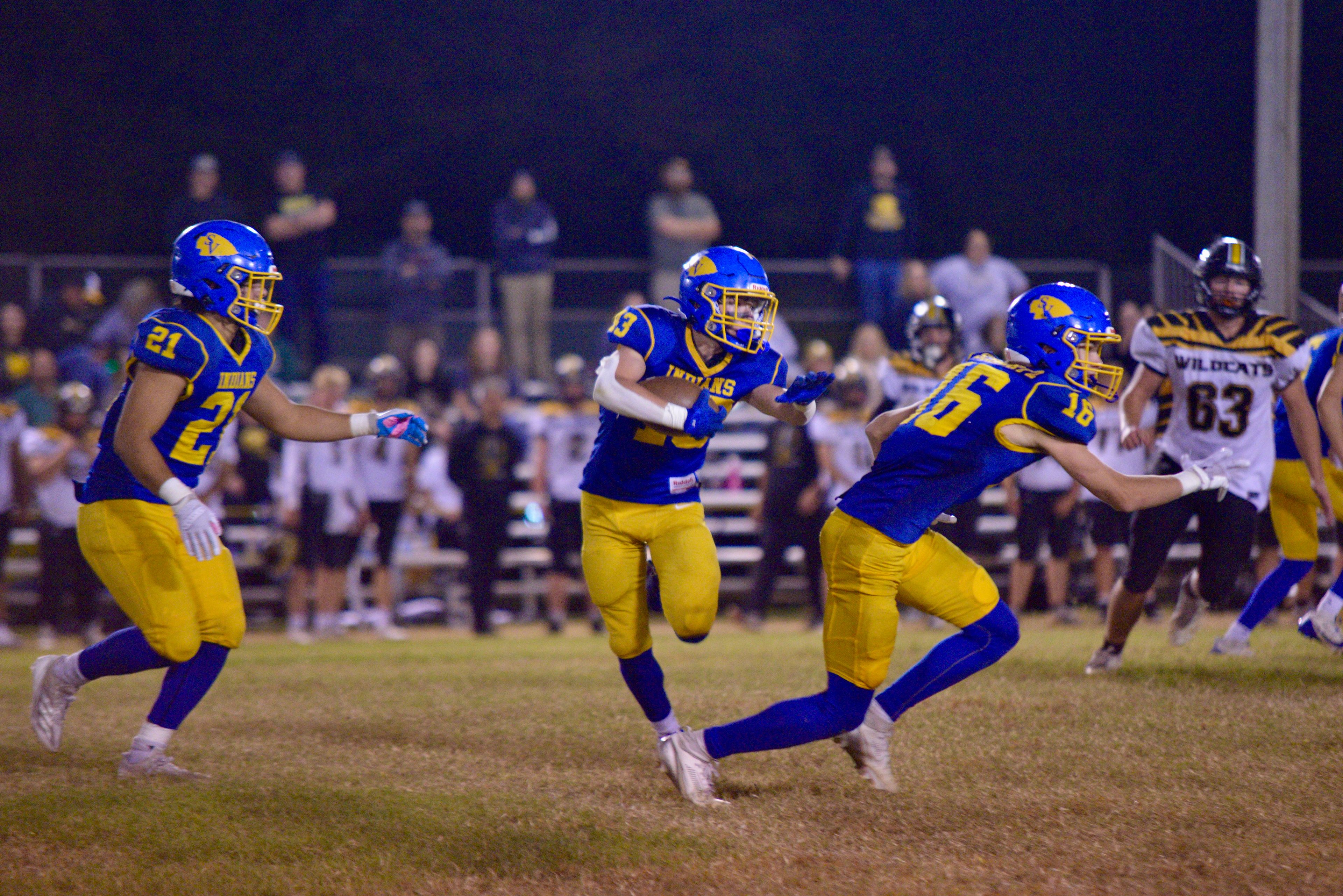 St. Vincent’s Carson House returns a kickoff against Cuba on Friday, Oct. 11, in Perryville. 