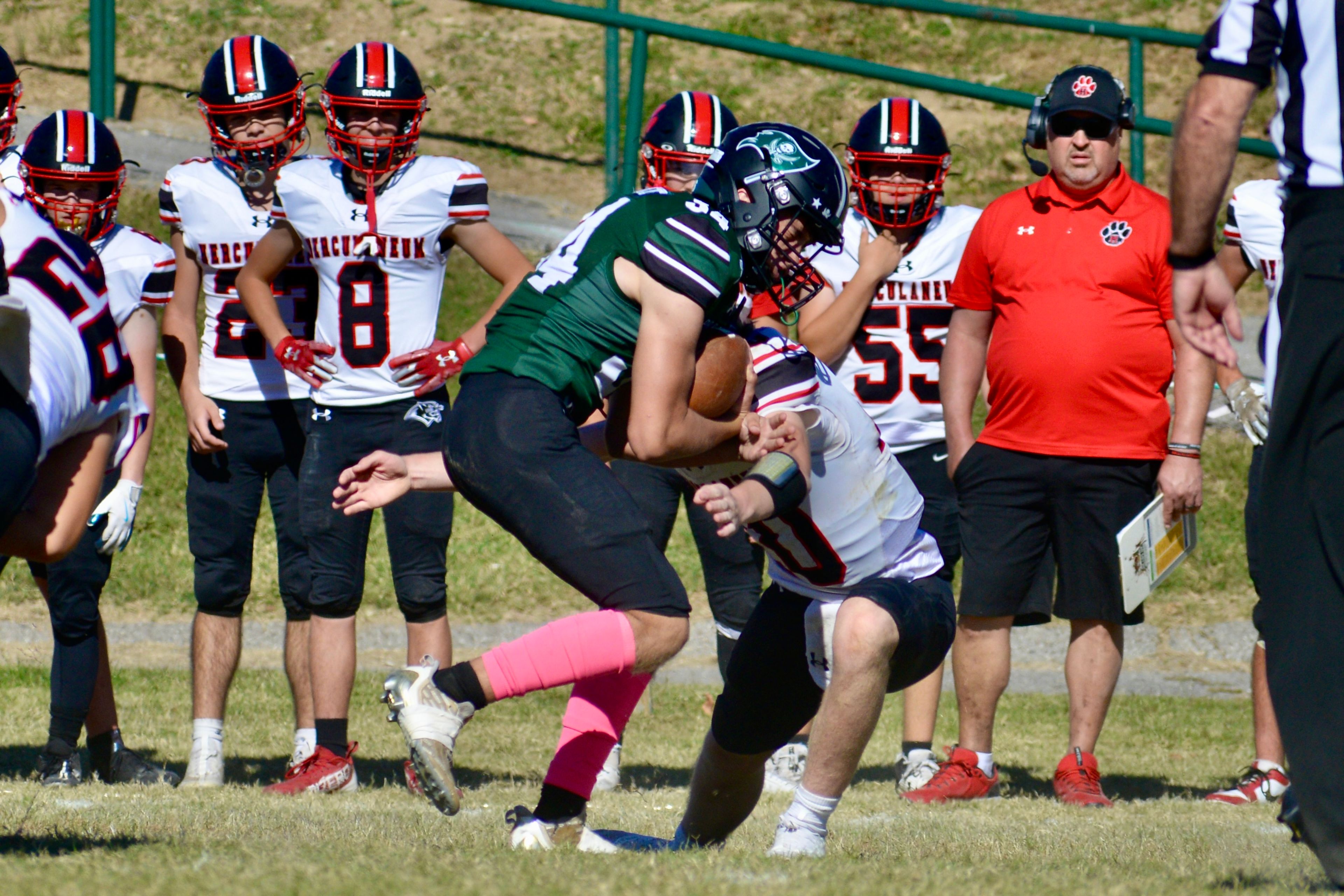 Perryville running back Brett Bohnert carries the ball against Herculaneum on Saturday, Oct. 19, in Perryville. 