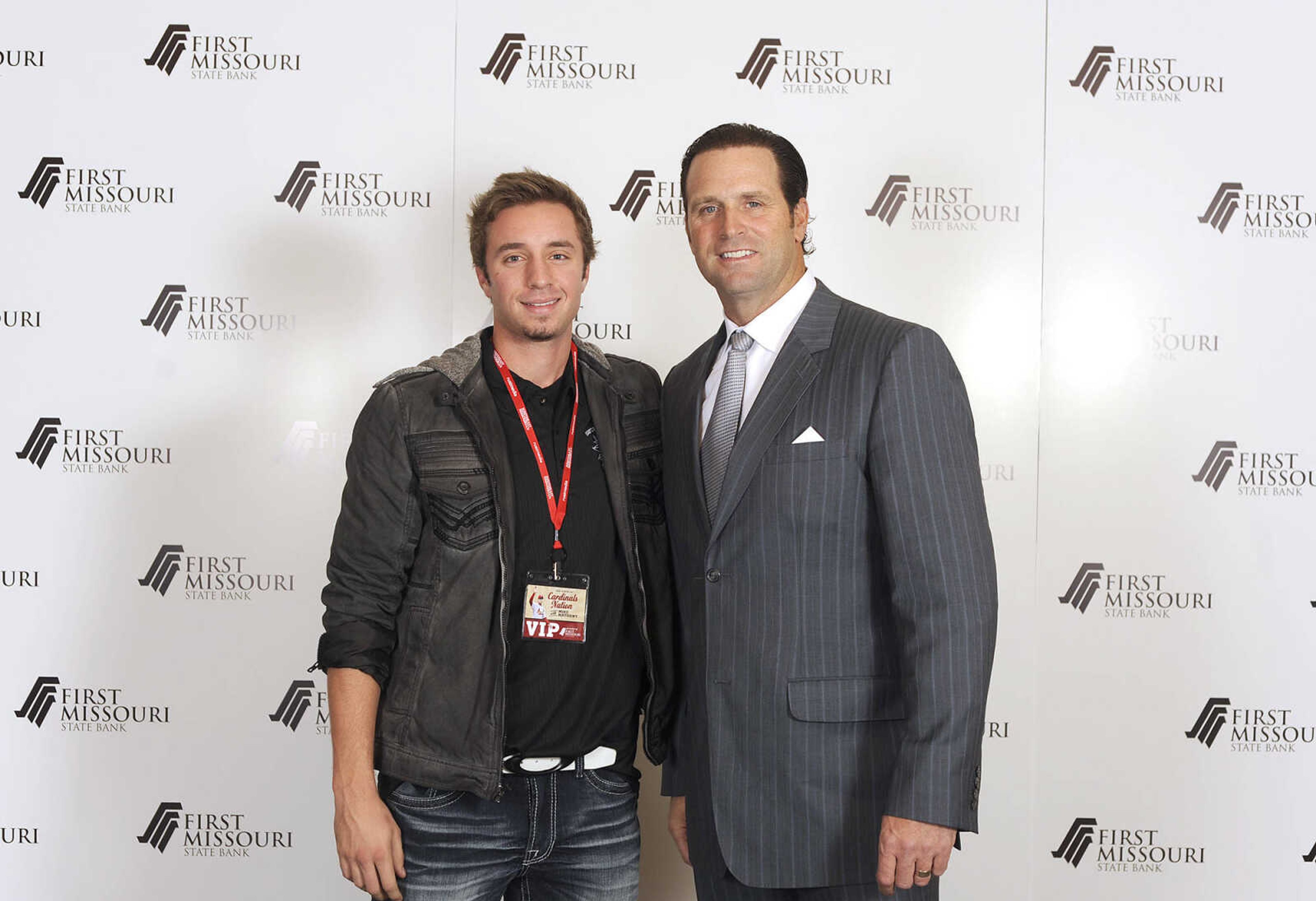 LAURA SIMON ~ lsimon@semissourian.com

Mike Matheny, manager of the St. Louis Cardinals, poses with fans during a VIP reception, Wednesday, Dec. 2, 2015, at Southeast Missouri State University's River Campus. "The State of Cardinals Nation" was presented by First Missouri State Bank.