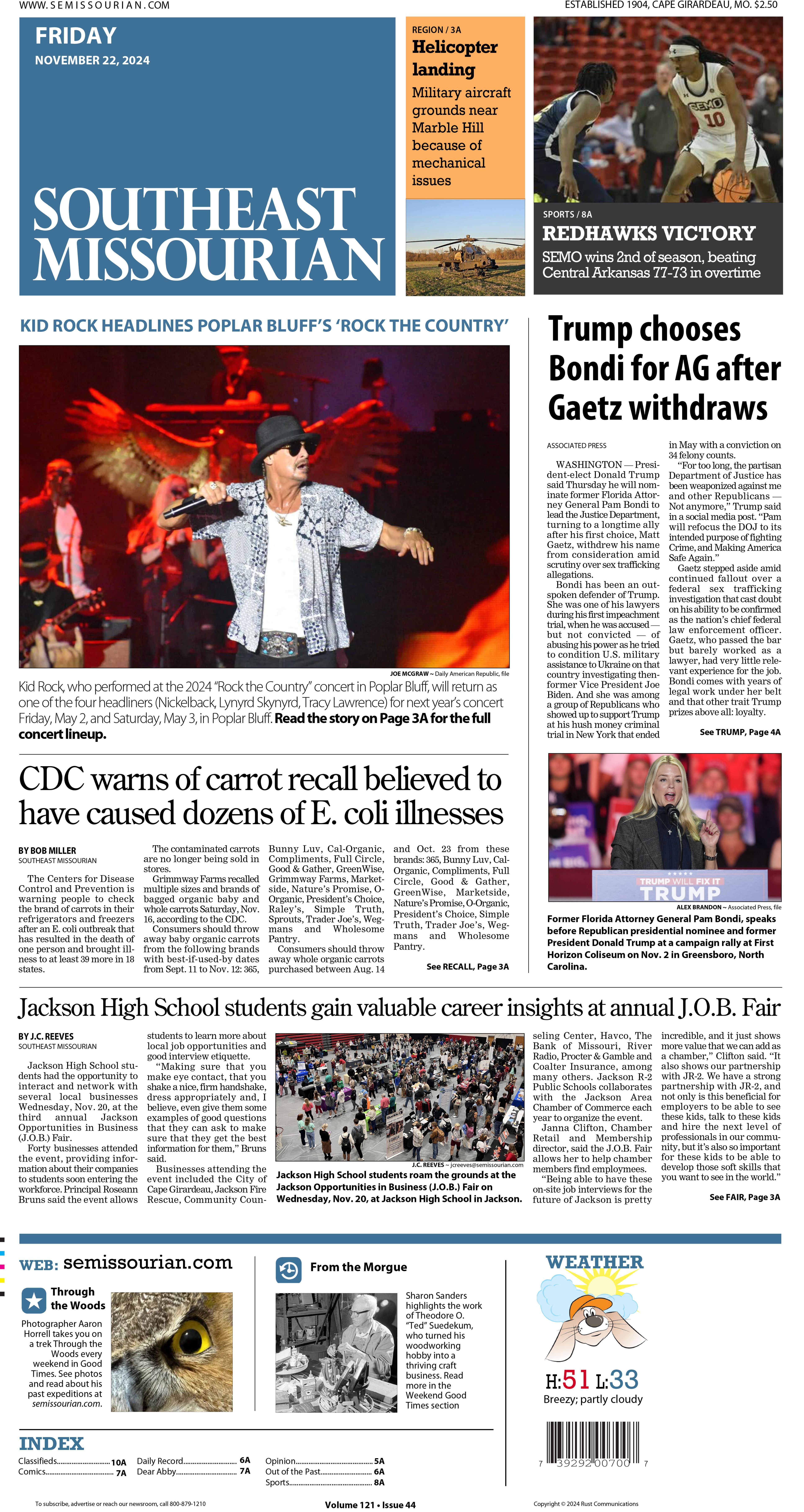 Friday, November 22, 2024: E-Edition