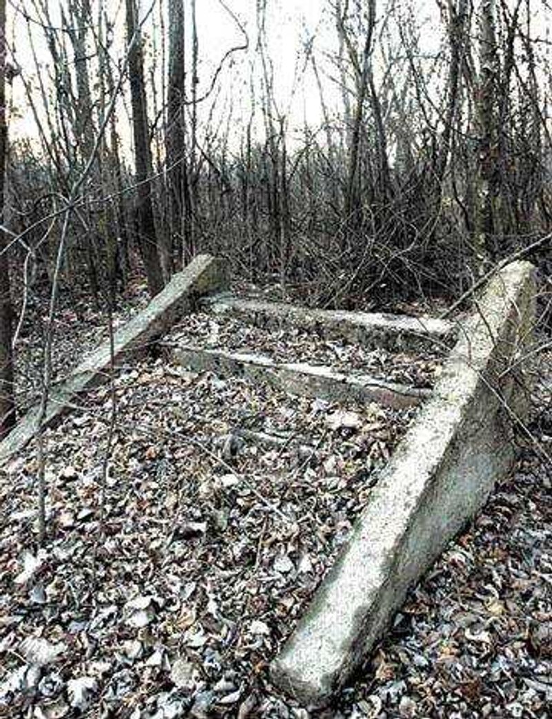 Steps are all that remained of a Wittenberg house. (Diane L. Wilson)