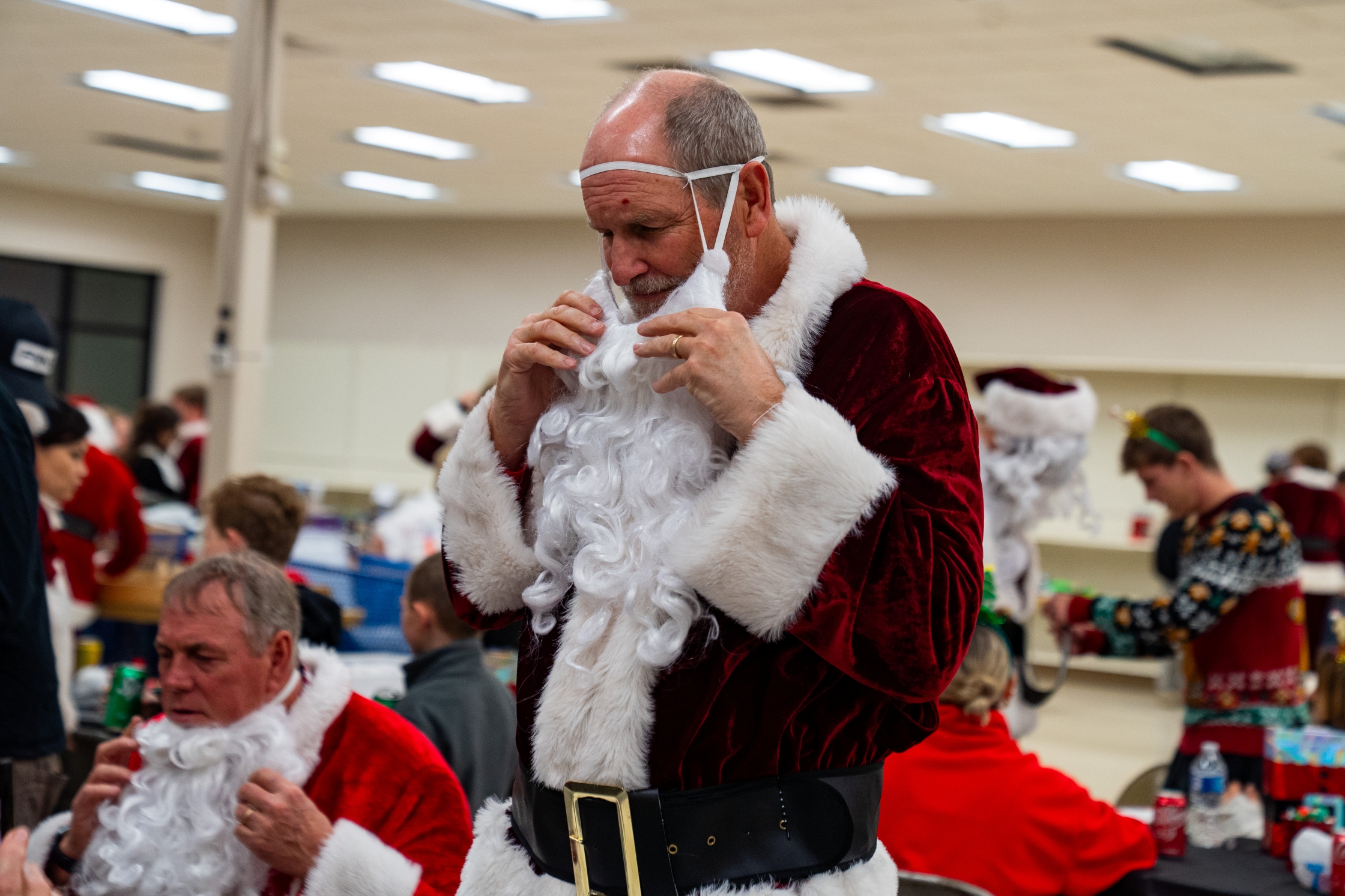Photo gallery: Santas get ready to spread holiday cheer at t