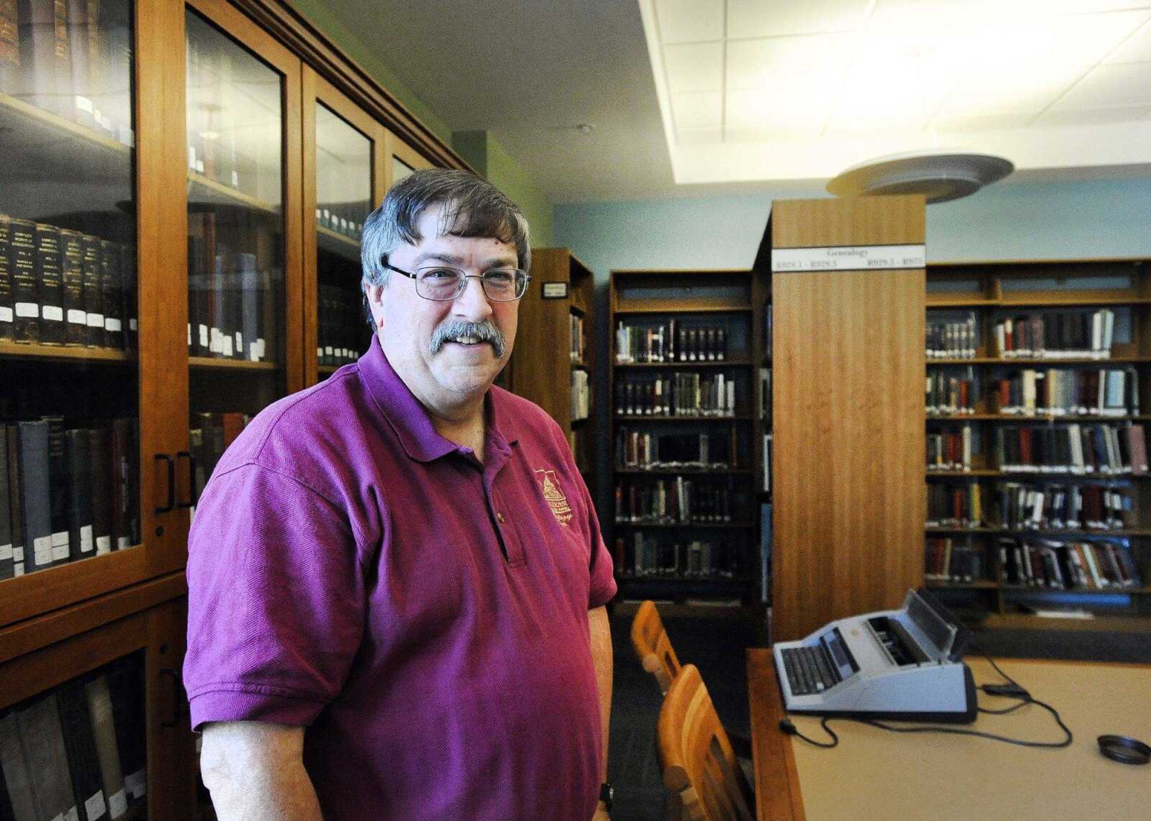 In this 2015 photo, Bill Eddleman poses at the Cape Girardeau Public Library.