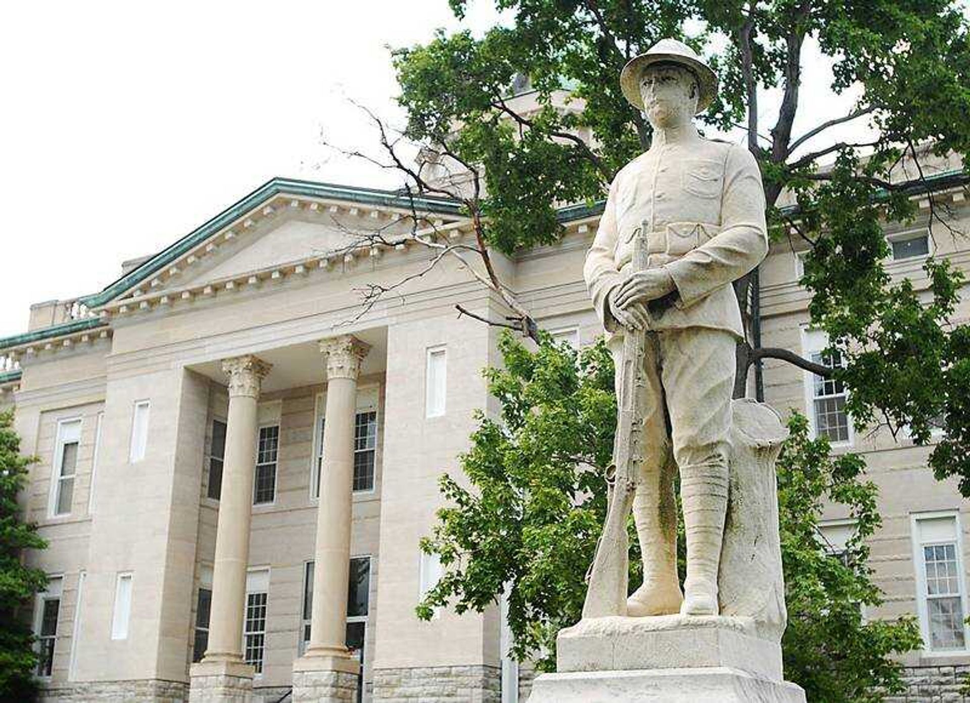 AARON EISENHAUER ~aeisenhauer@semissourian.com
The World War I memorial outside the Cape Girardeau County Courthouse in Jackson was constructed in January 1925.