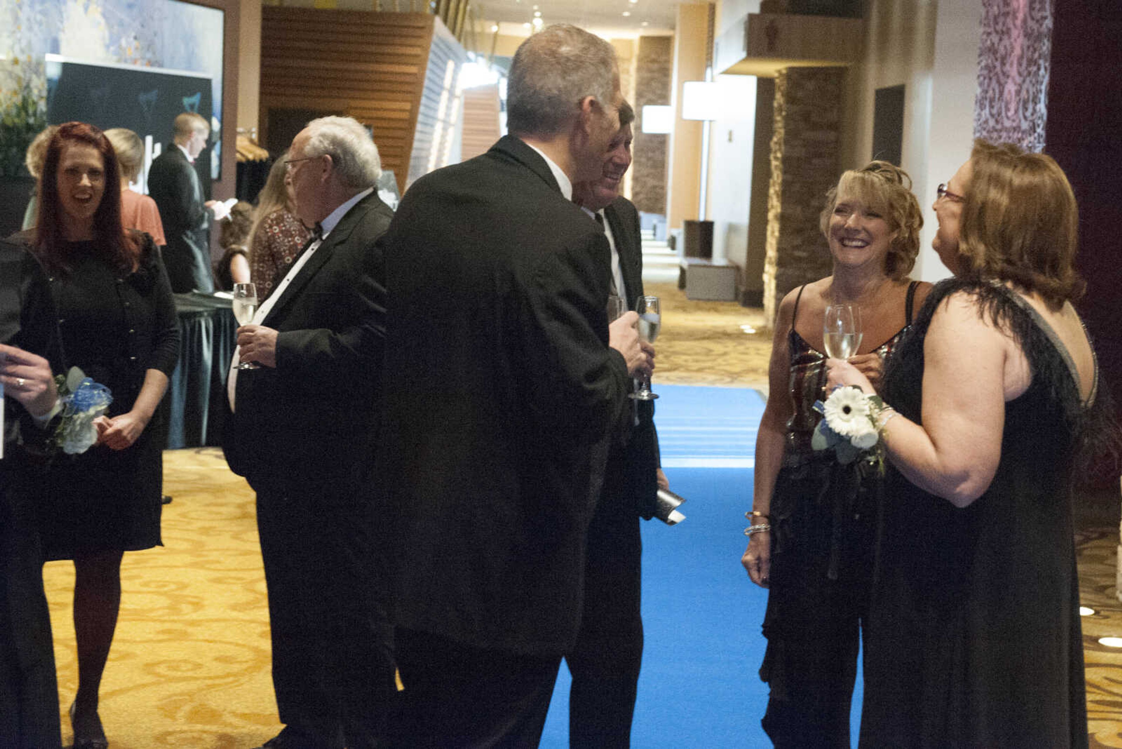 Attendees gather before The Friends Gala on Saturday at Isle Casino Cape Girardeau.