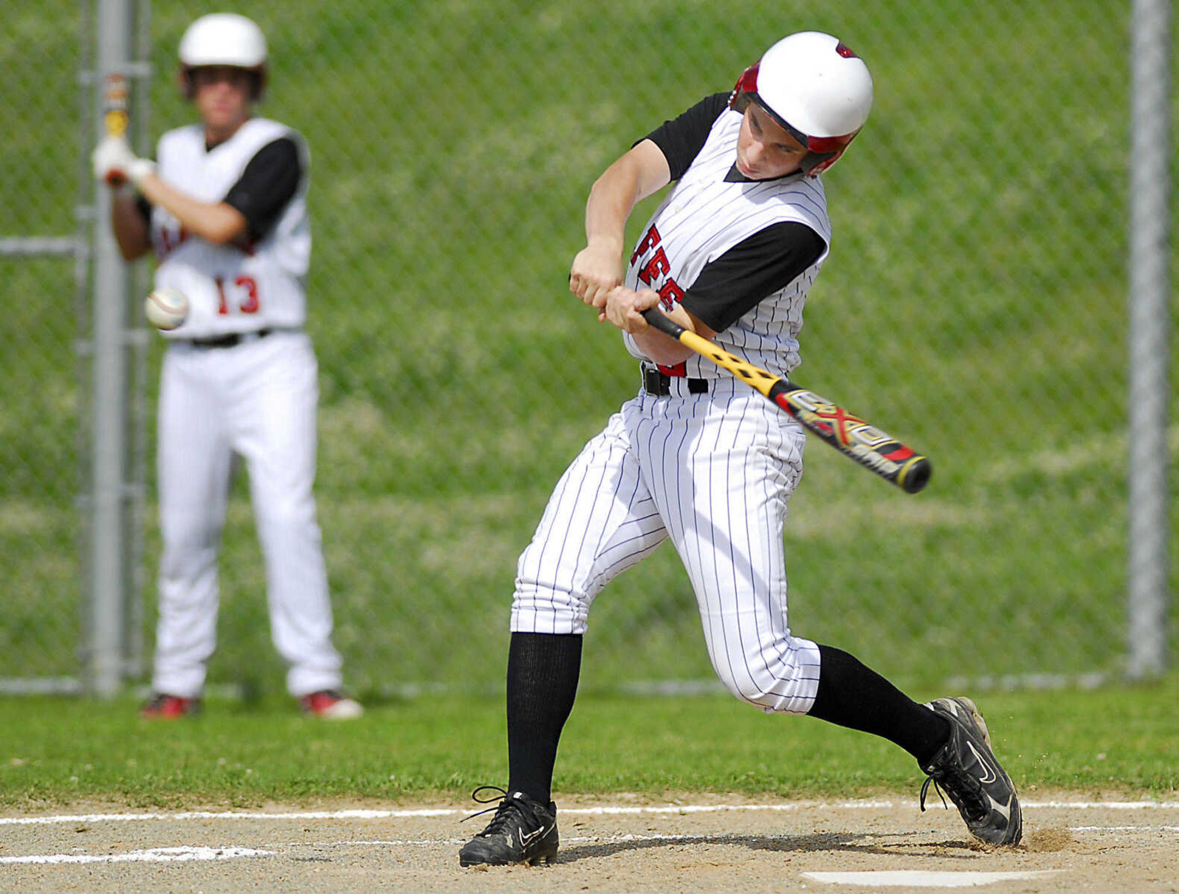 Chaffee's Alex Davie bats Monday, May 11, 2009, at Central High in Cape Girardeau.