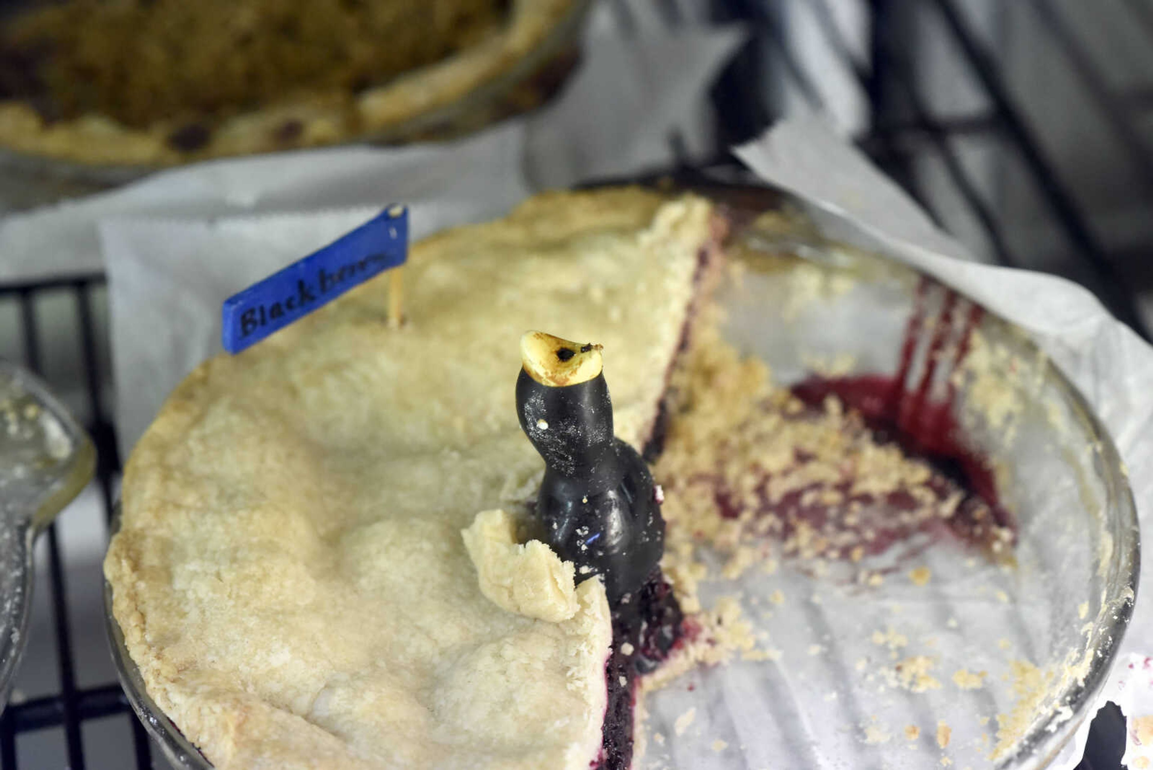 A blackberry pie at the Pie Bird Cafe in Jackson.