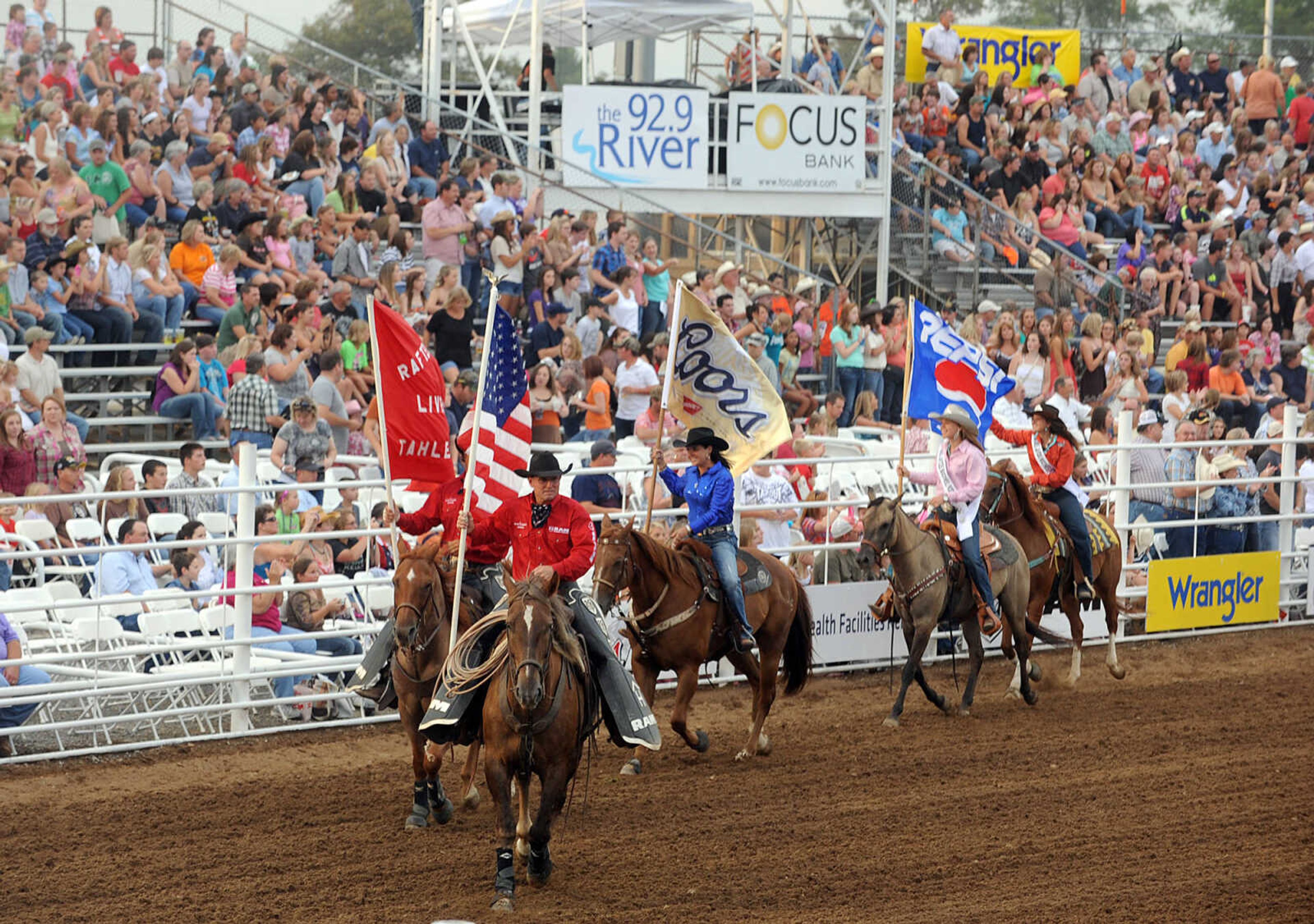 LAURA SIMON ~ lsimon@semissourian.com
The Jaycee Bootheel Rodeo Wednesday night, Aug. 8, 2012 in Sikeston, Mo.