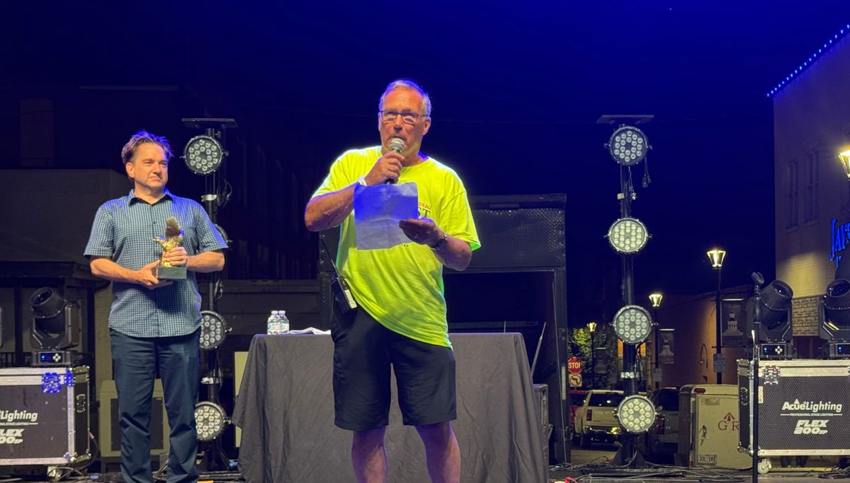Danner Essner accepts 2026 Southeast Missourian Spirit of America Award