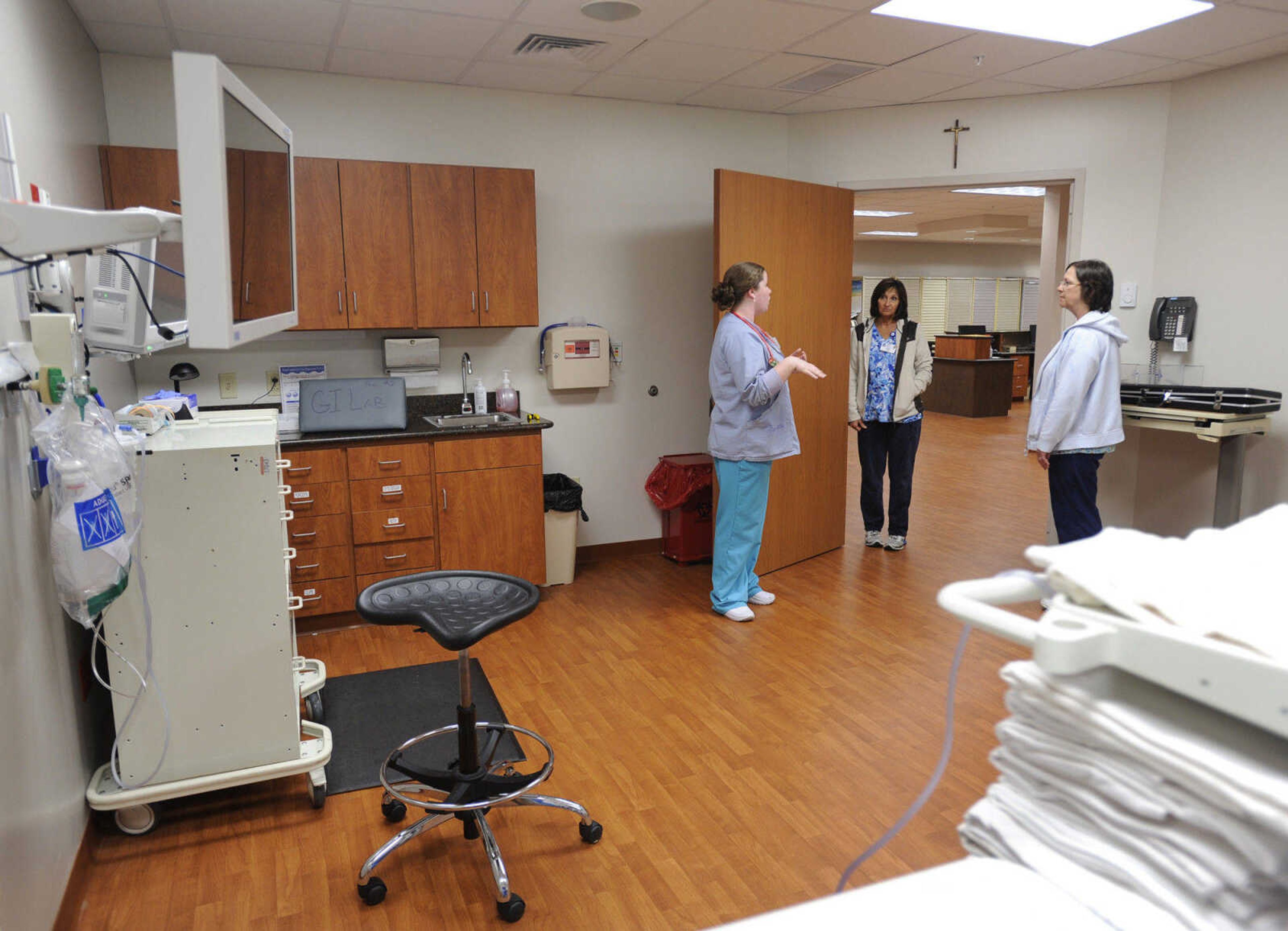 A procedure room.