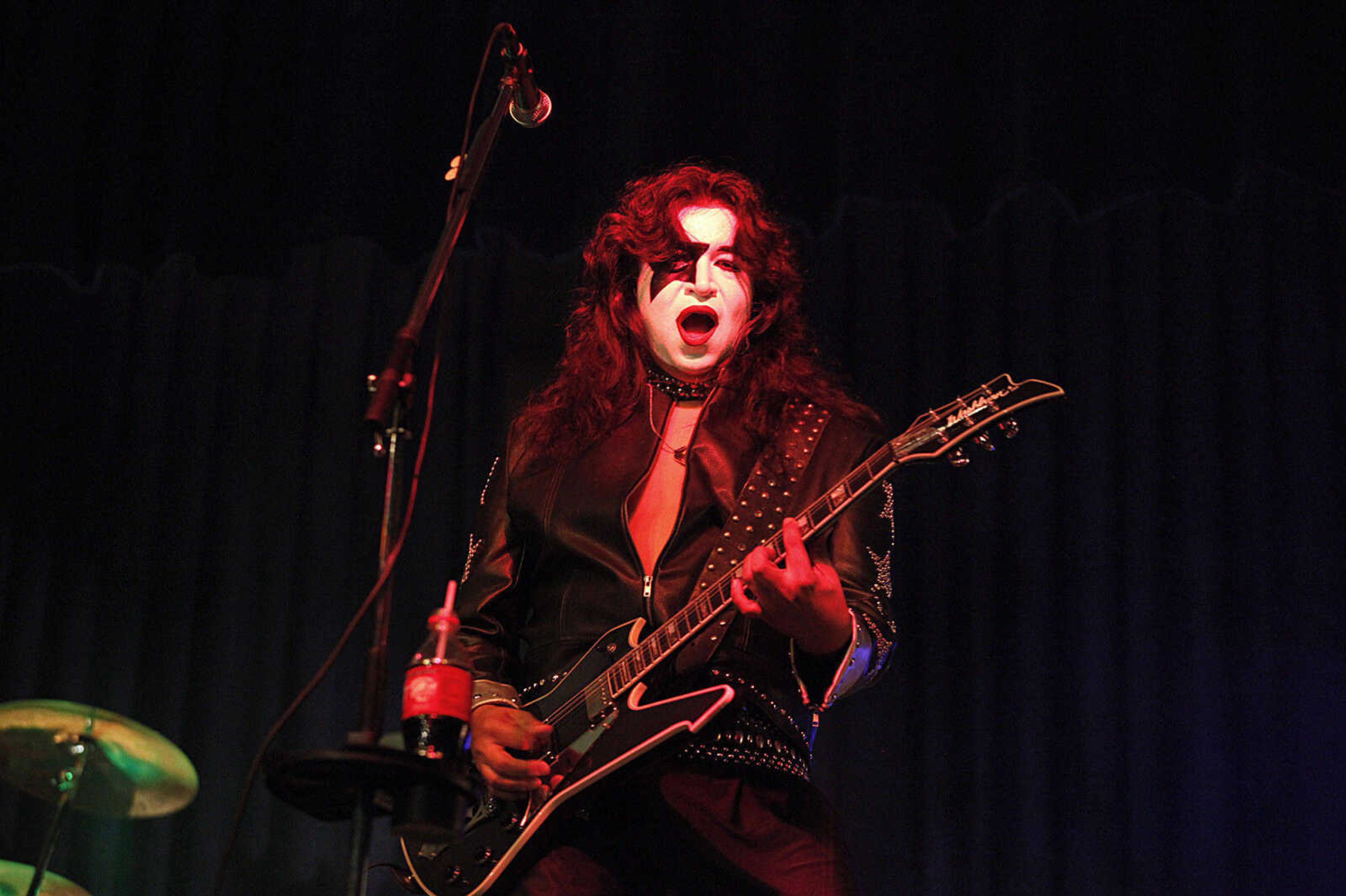 CHRIS MACKLER ~ photos@semissourian.com

KISSiT performs during the Kiss, AC/DC and Rod Stewart Tribute Concert held at the Arena Building on Saturday, Nov. 6, 2010, in Cape Girardeau.