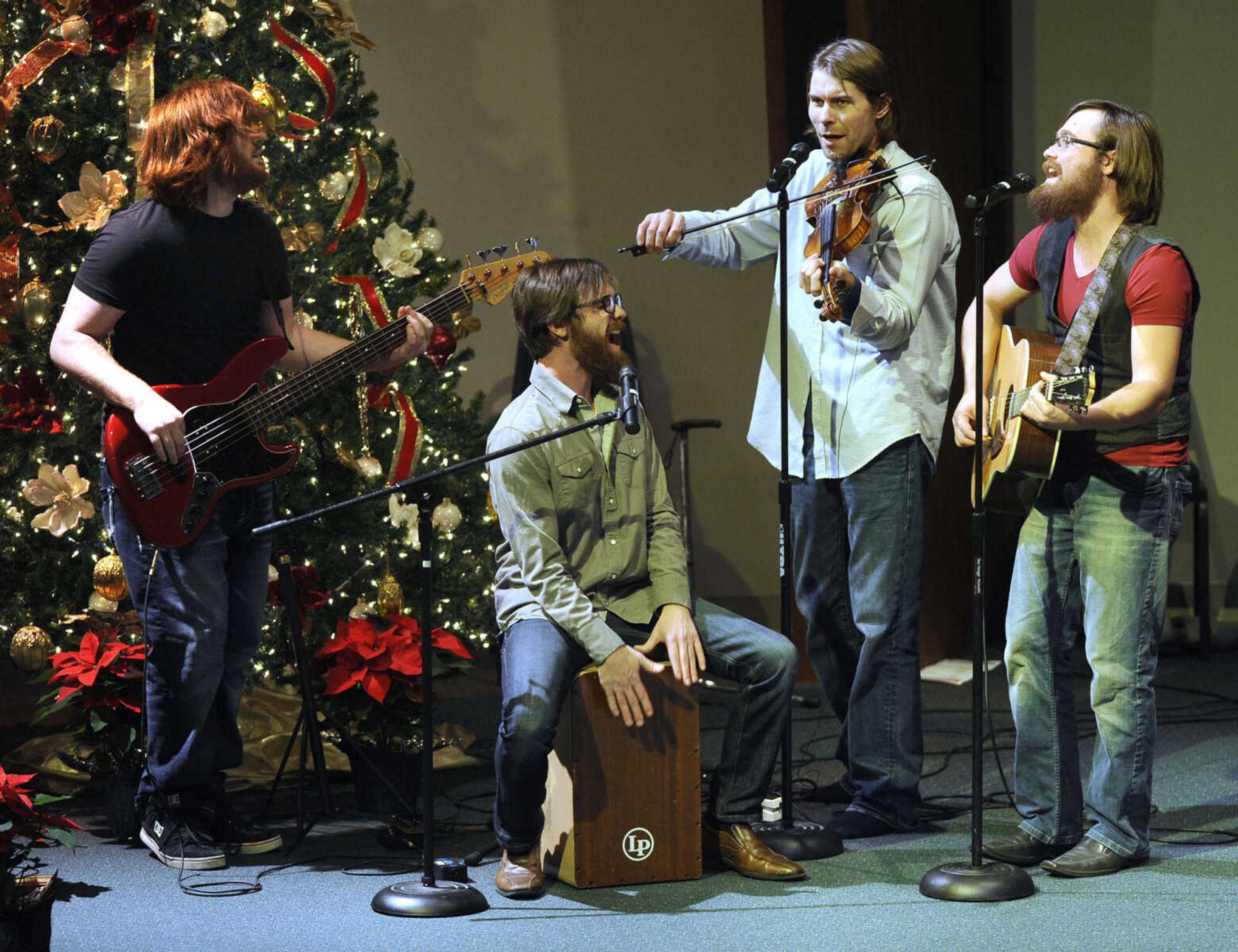 The Brothers Walker perform "Joy to the World" at the Sounds of the Season Christmas concert Sunday, Dec. 7, 2014 at Cape Bible Chapel.