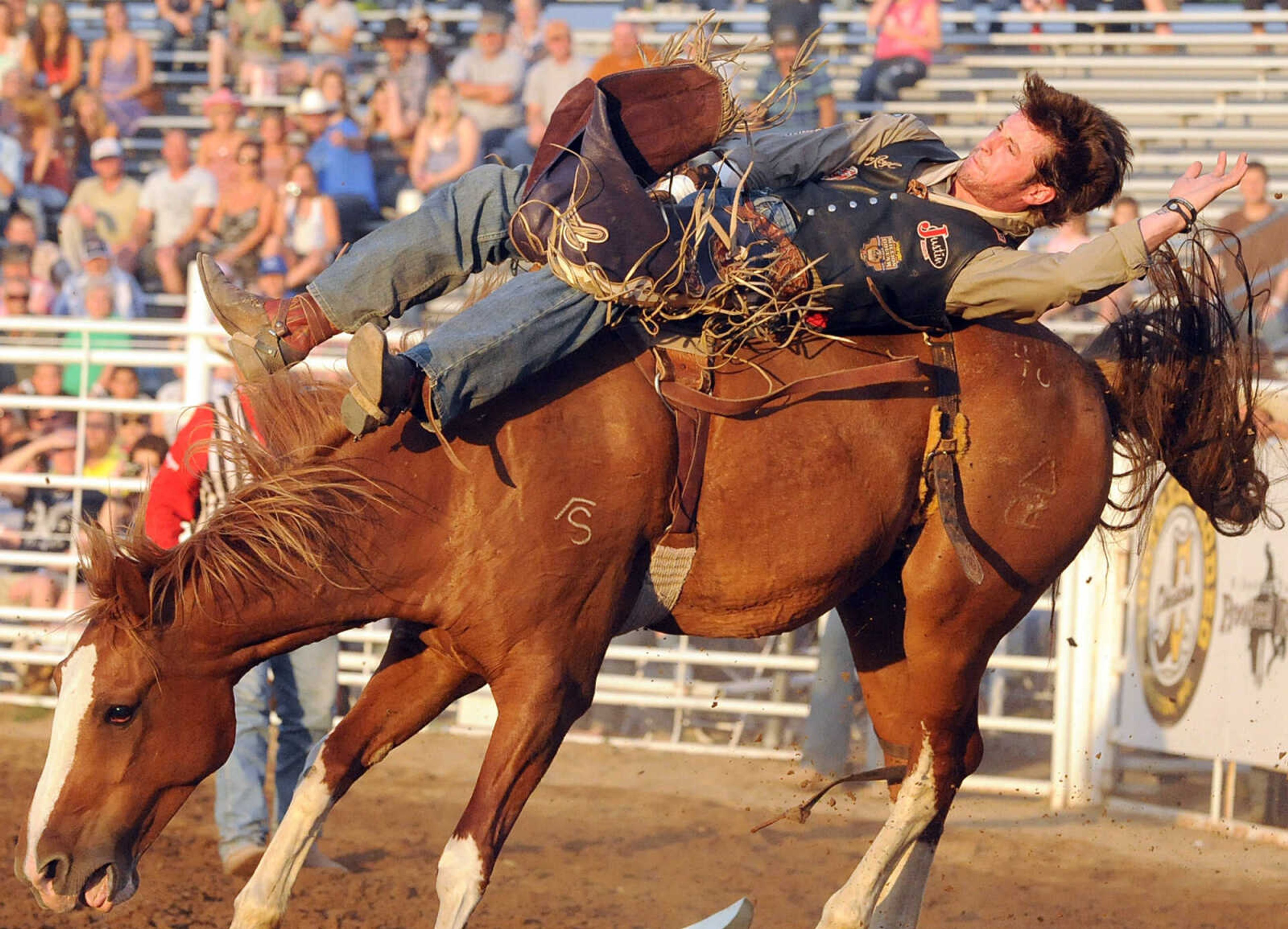 LAURA SIMON ~ lsimon@semissourian.com
The Jaycee Bootheel Rodeo Wednesday night, Aug. 8, 2012 in Sikeston, Mo.