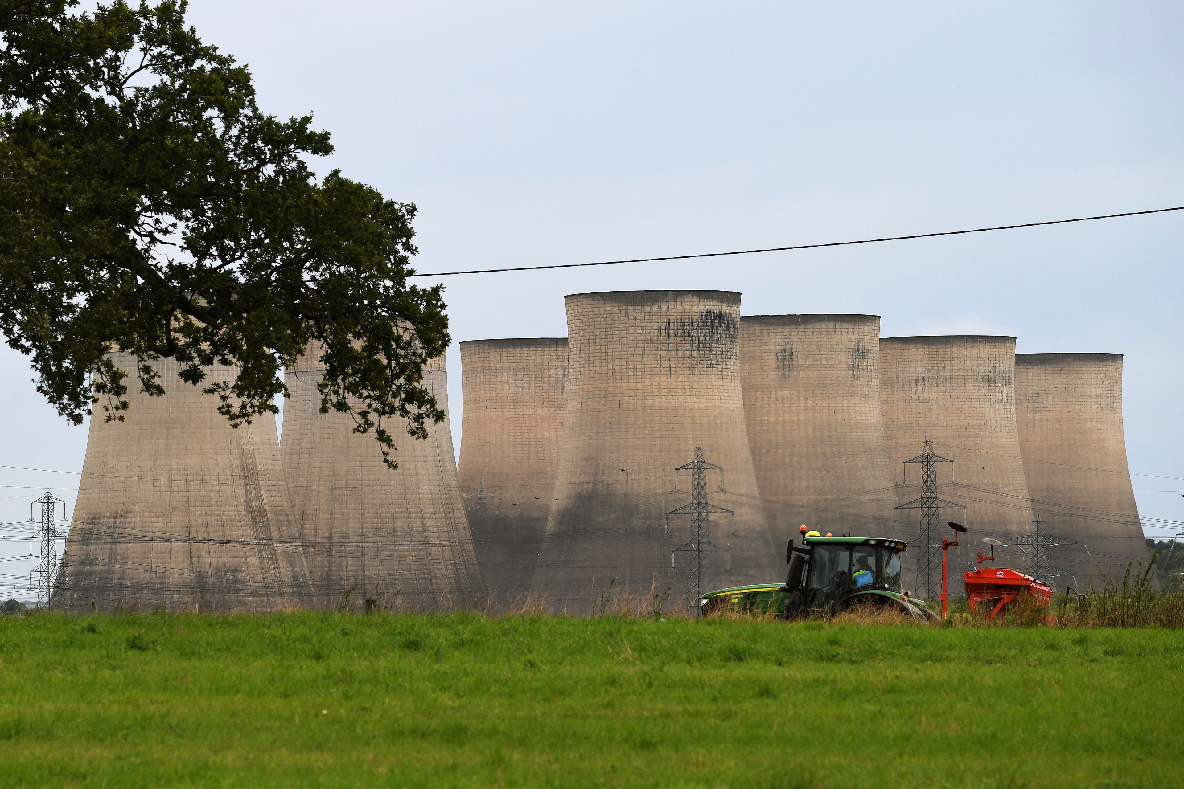 General view of Ratcliffe-on-Soar power station in Nottingham, England, Sunday, Sept. 29, 2024. The UK's last coal-fired power plant, Ratcliffe-on-Soar, will close, marking the end of coal-generated electricity in the nation that sparked the Industrial Revolution. (AP Photo/Rui Vieira)