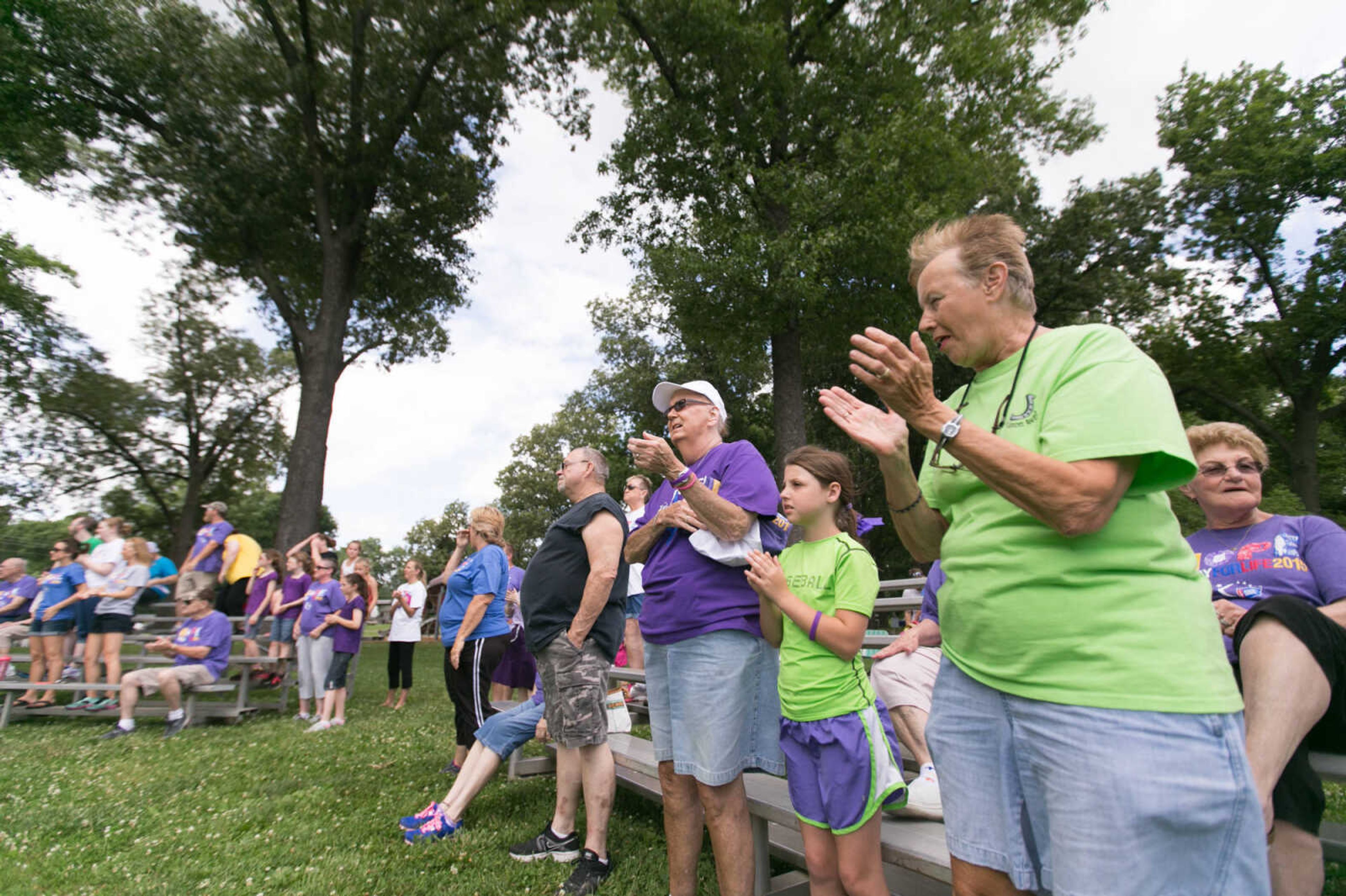 GLENN LANDBERG ~ glandberg@semissourian.com


Participants take part in the opening ceremony of the Relay for Life of Cape Girardeau County fundraiser at Arena Park, Saturday, June 13, 2015.