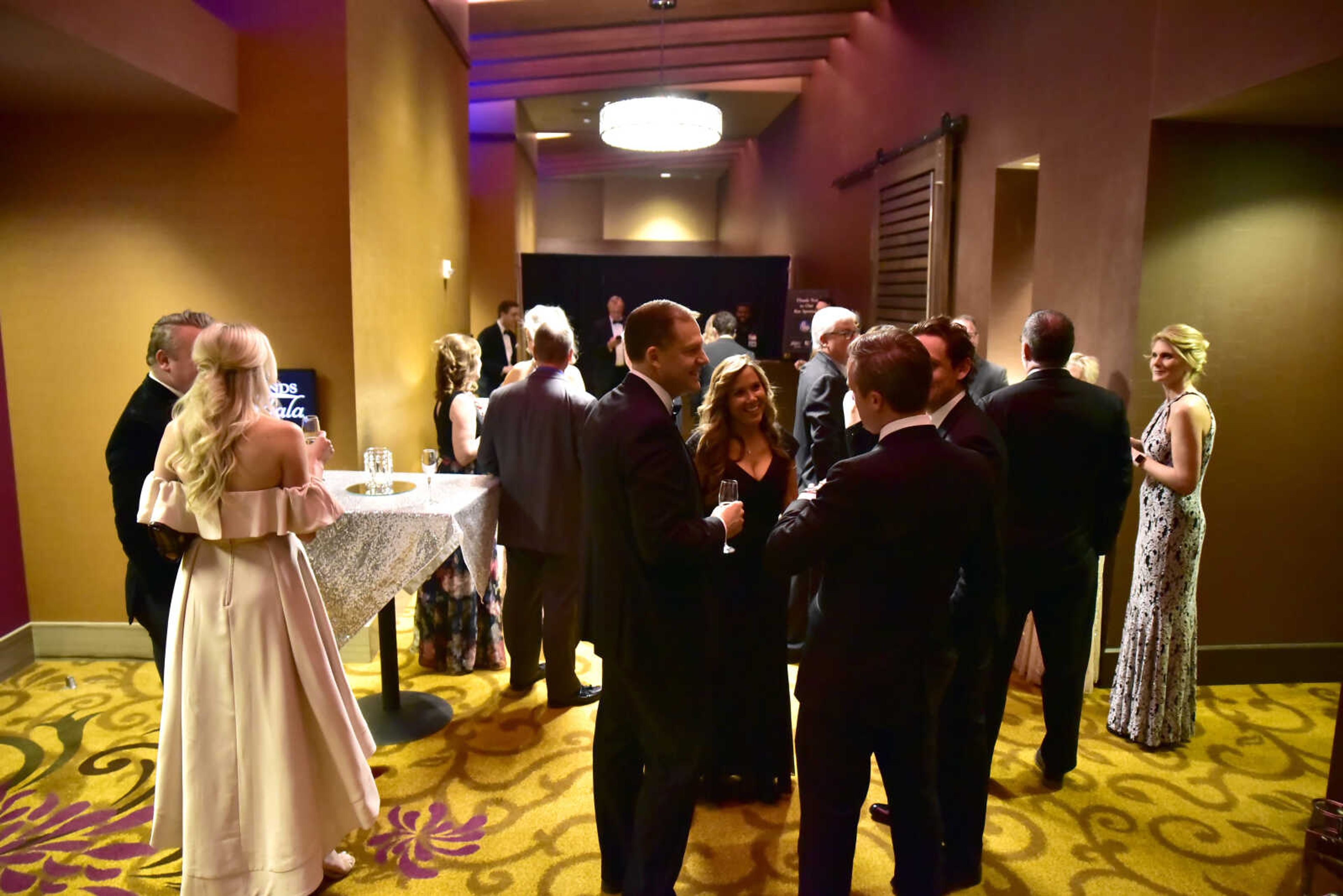 VIP guests mingle in their designated space at the third annual Friends of Saint Francis Gala held at the Isle Casino on March 3, 2018, in Cape Girardeau.