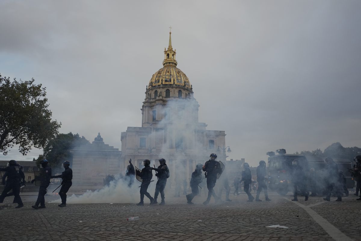 Policing of France's school protests clouds Macron's final m...
