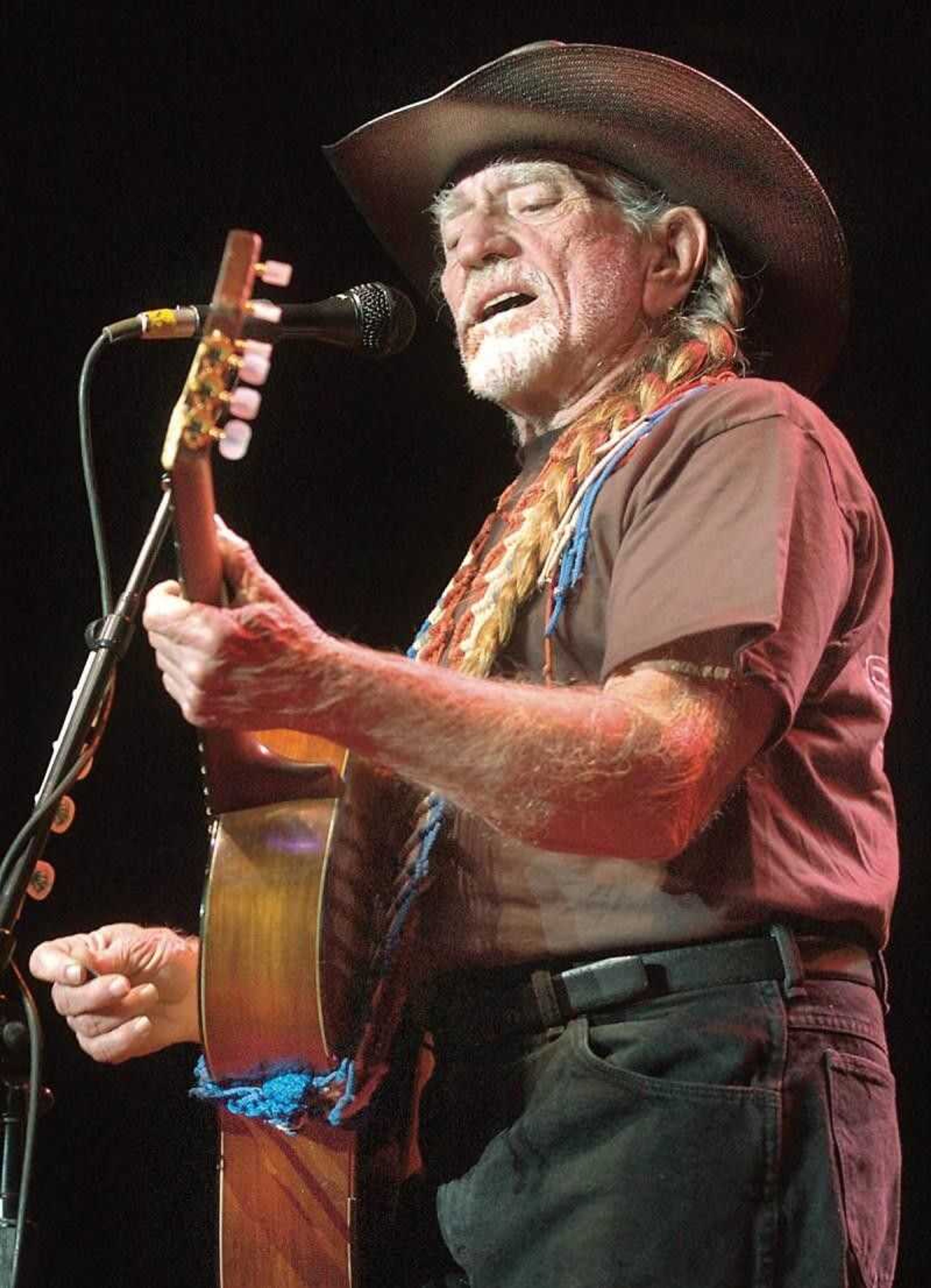 Willie Nelson in a 2005 concert at the Show Me Center. (Fred Lynch)