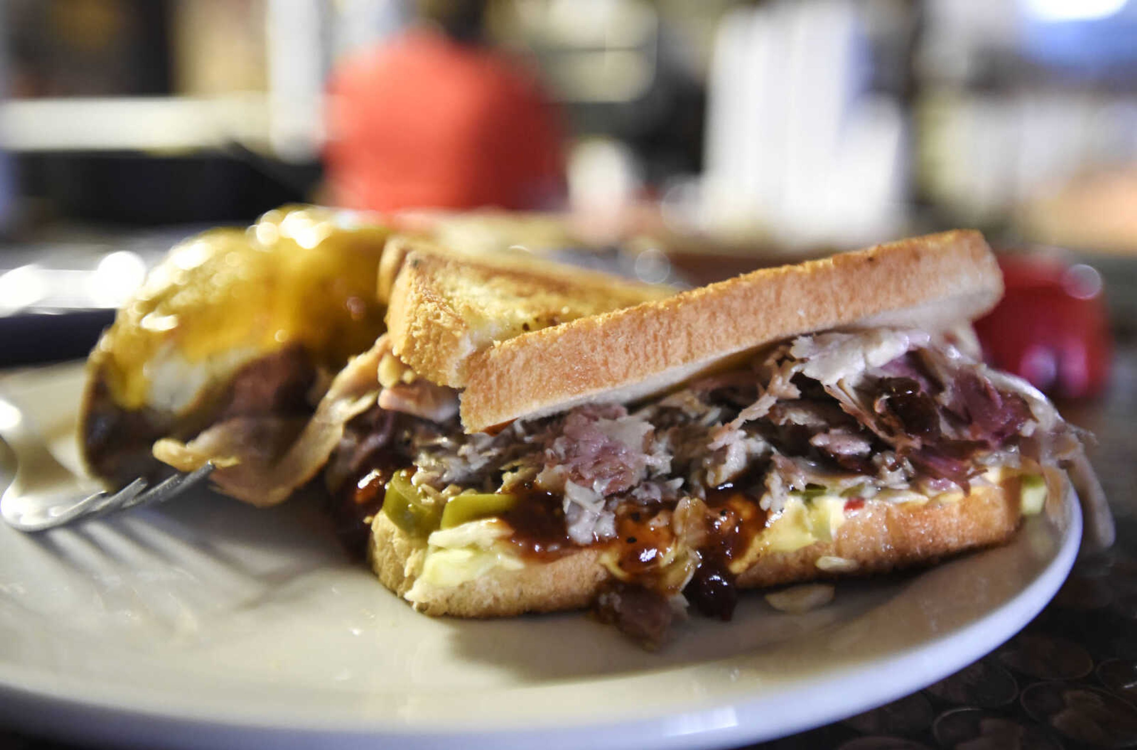 A twice-baked potato and a Big Hot Cheese at the Pilot House in Cape Girardeau.