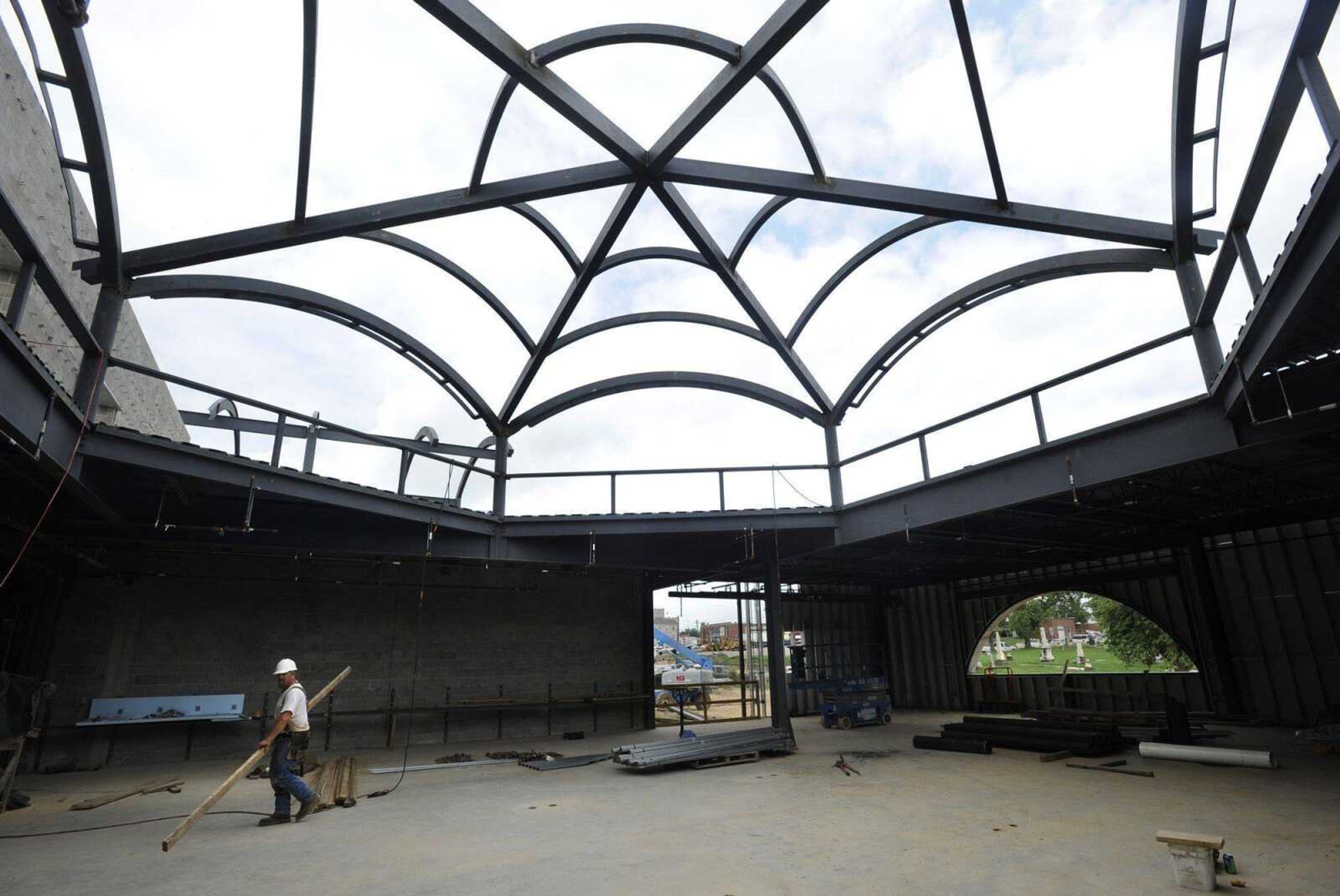 The media center is part of the last phase of construction at Jackson High School. (Fred Lynch)