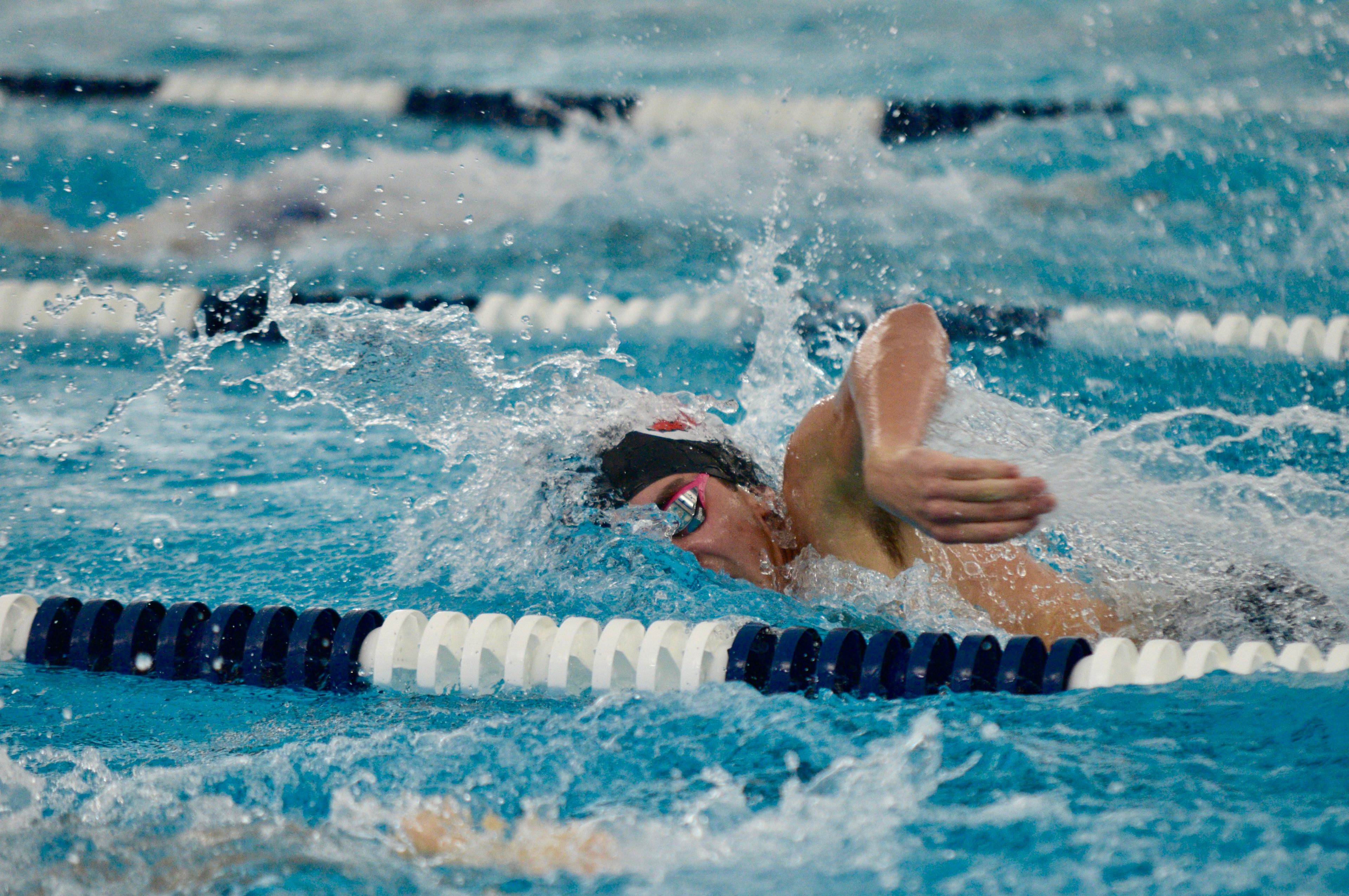 Jackson's Wade Lavalle swims against Notre Dame on Monday, Oct. 28, at the Cape Aquatic Center.