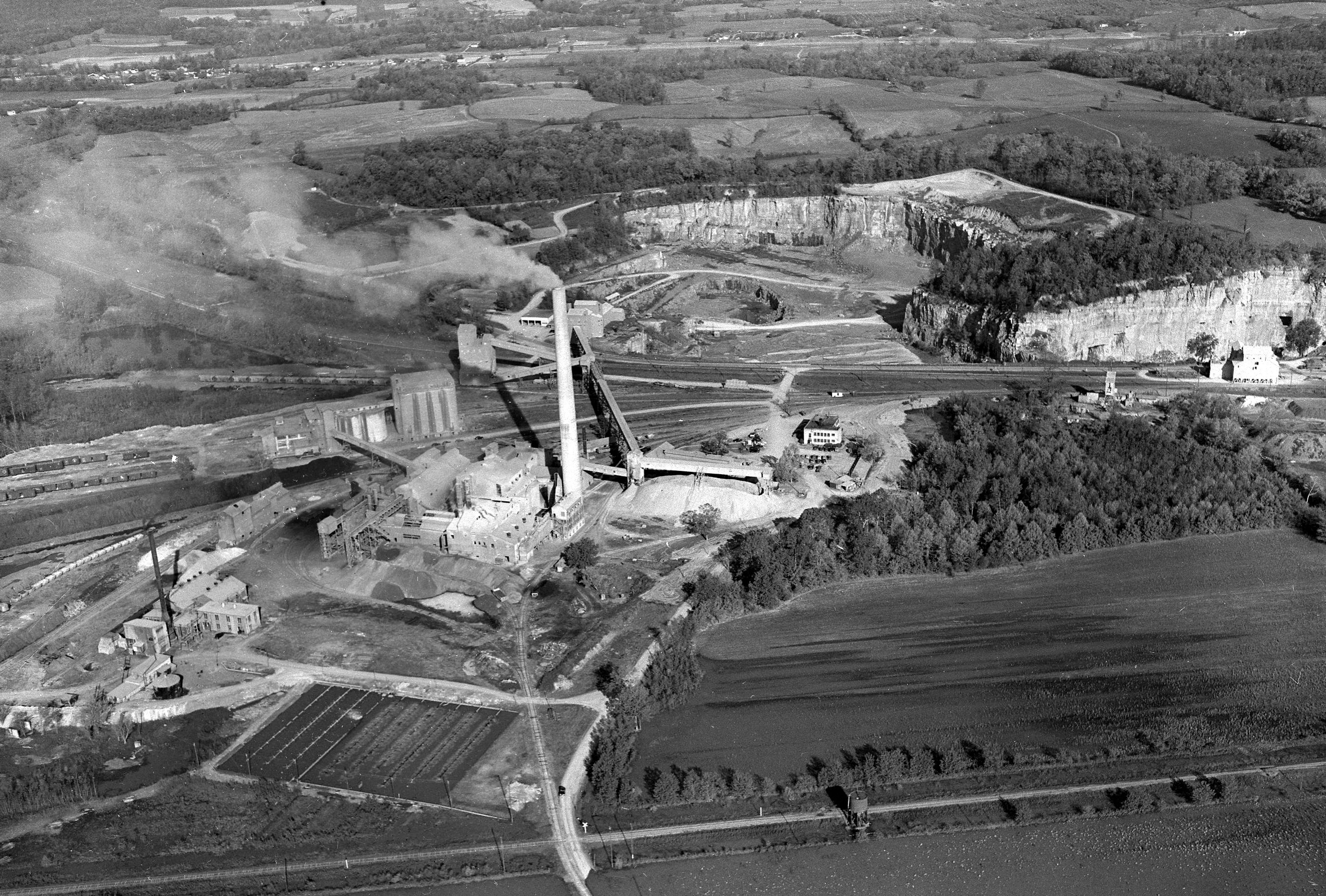 The 350-foot-tall smokestack at Marquette Cement was an industrial landmark in Cape Girardeau.