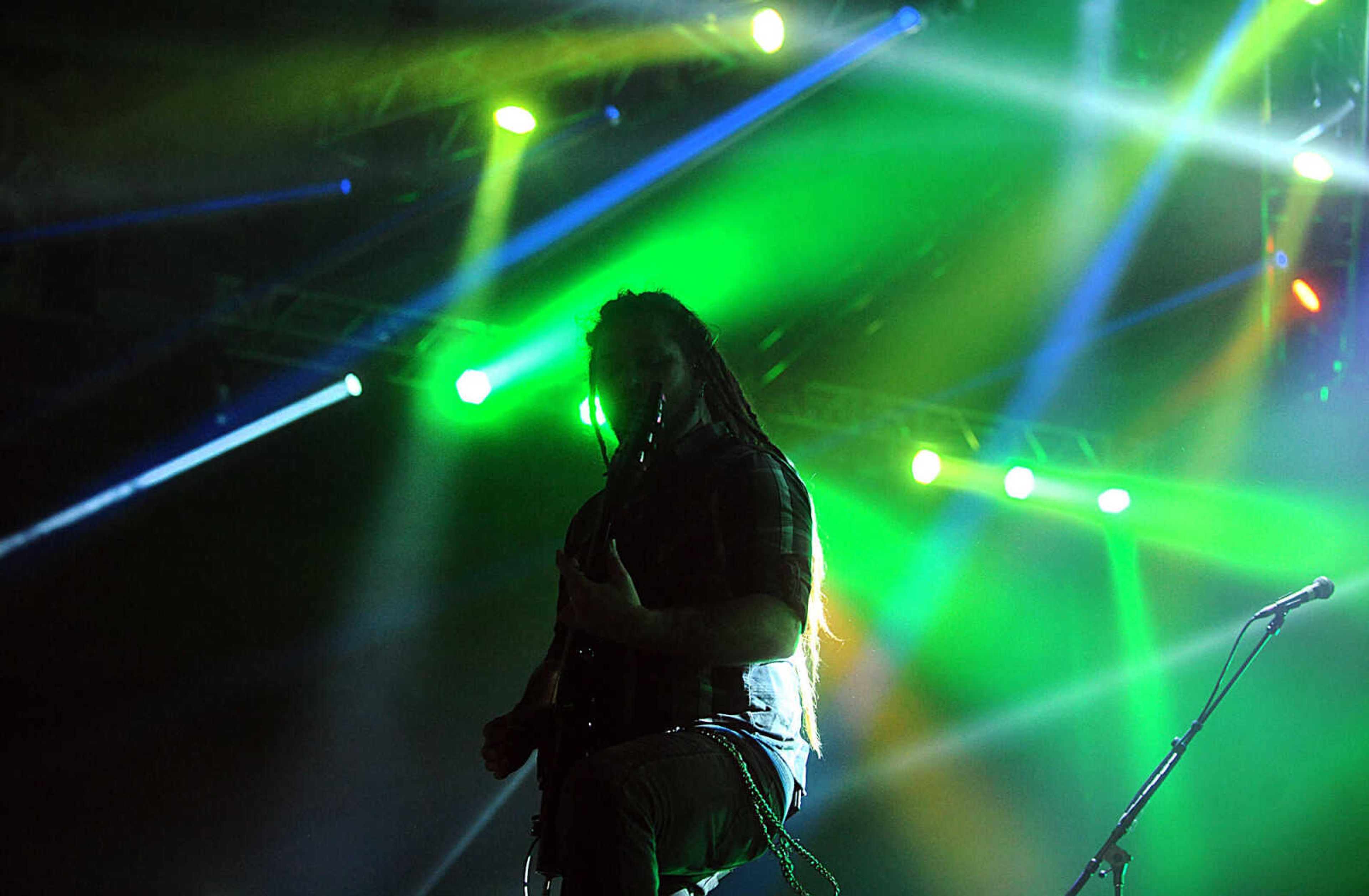 LAURA SIMON ~ lsimon@semissourian.com

Brantley Gilbert performs during his 'Let it Ride' tour stop at the Show Me Center in Cape Girardeau, Friday, Oct. 24, 2014.