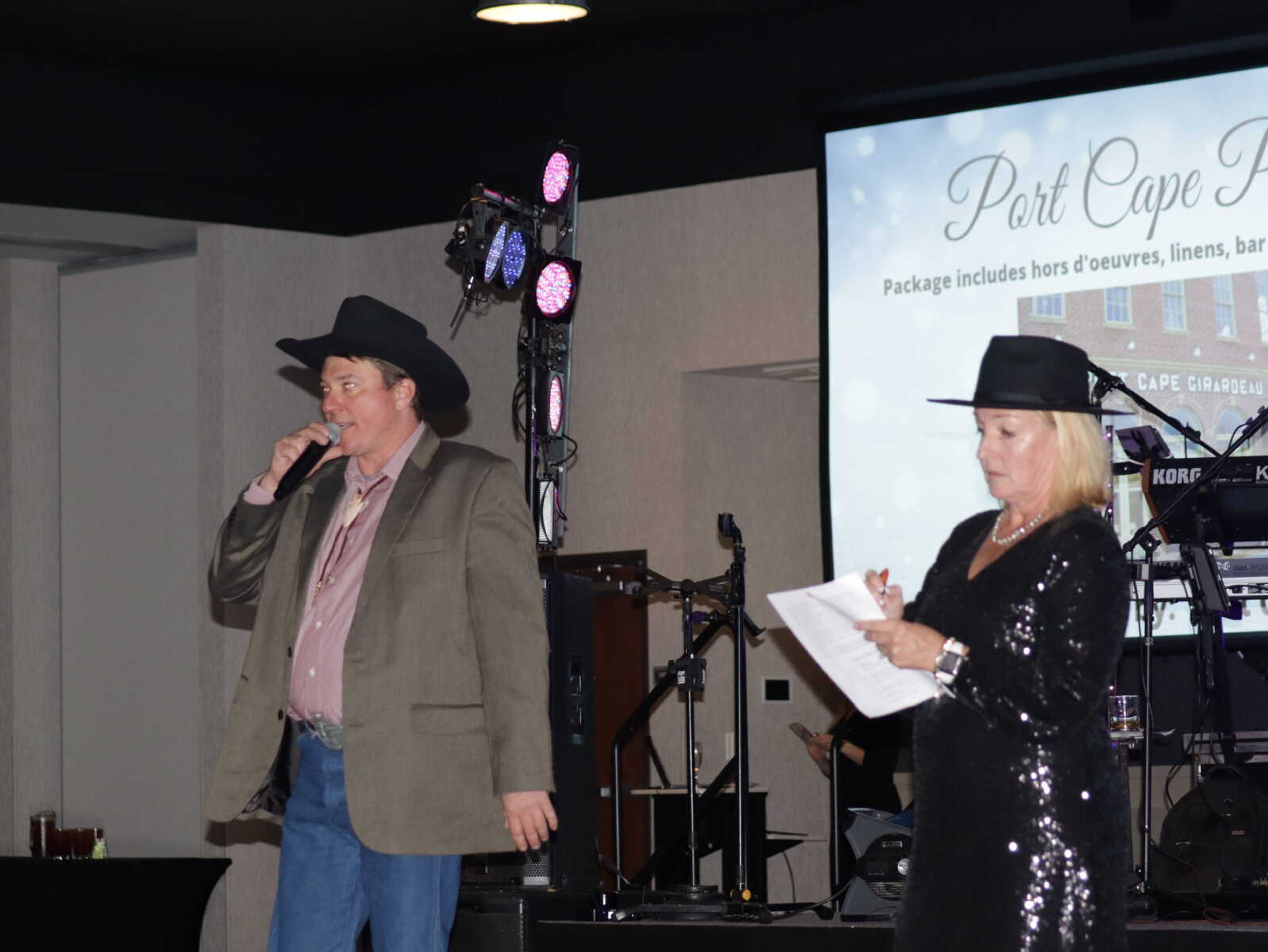 Amy McDonald along with their auctioneer helped raise funds with their live auction.