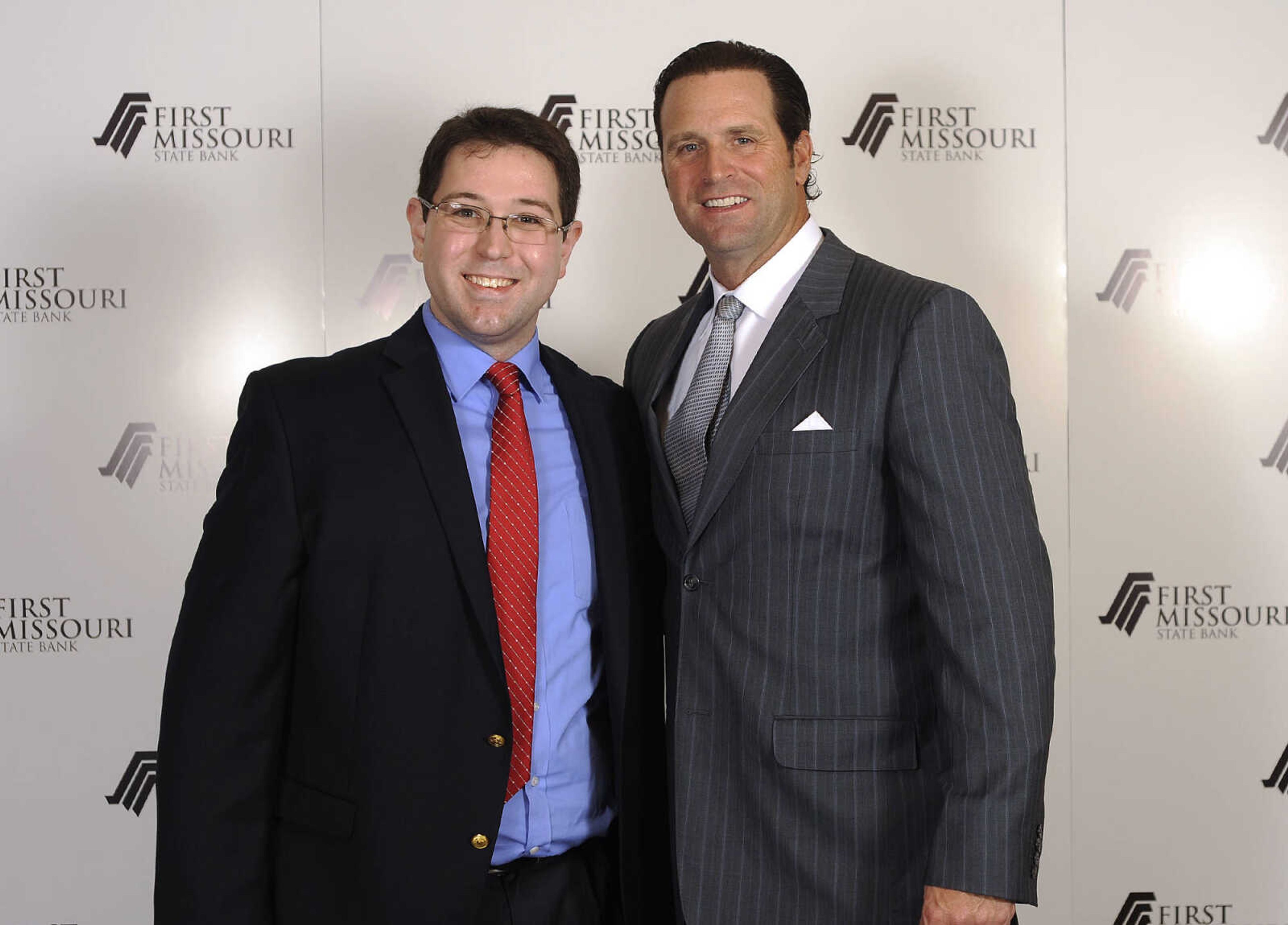 LAURA SIMON ~ lsimon@semissourian.com

Mike Matheny, manager of the St. Louis Cardinals, poses with fans during a VIP reception, Wednesday, Dec. 2, 2015, at Southeast Missouri State University's River Campus. "The State of Cardinals Nation" was presented by First Missouri State Bank.