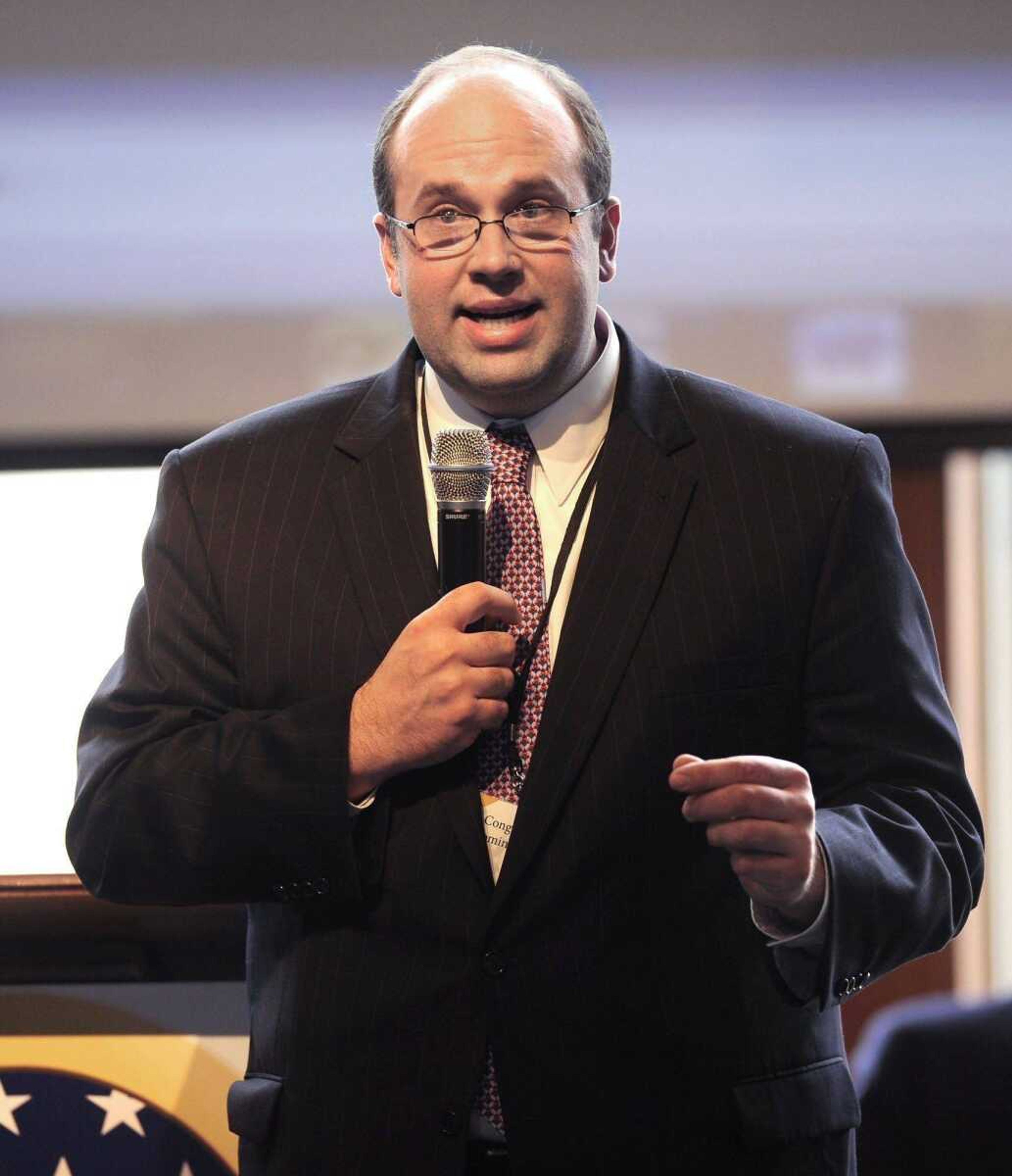 Jason Smith speaks after his nomination Feb. 9 in Van Buren, Mo. (Fred Lynch)