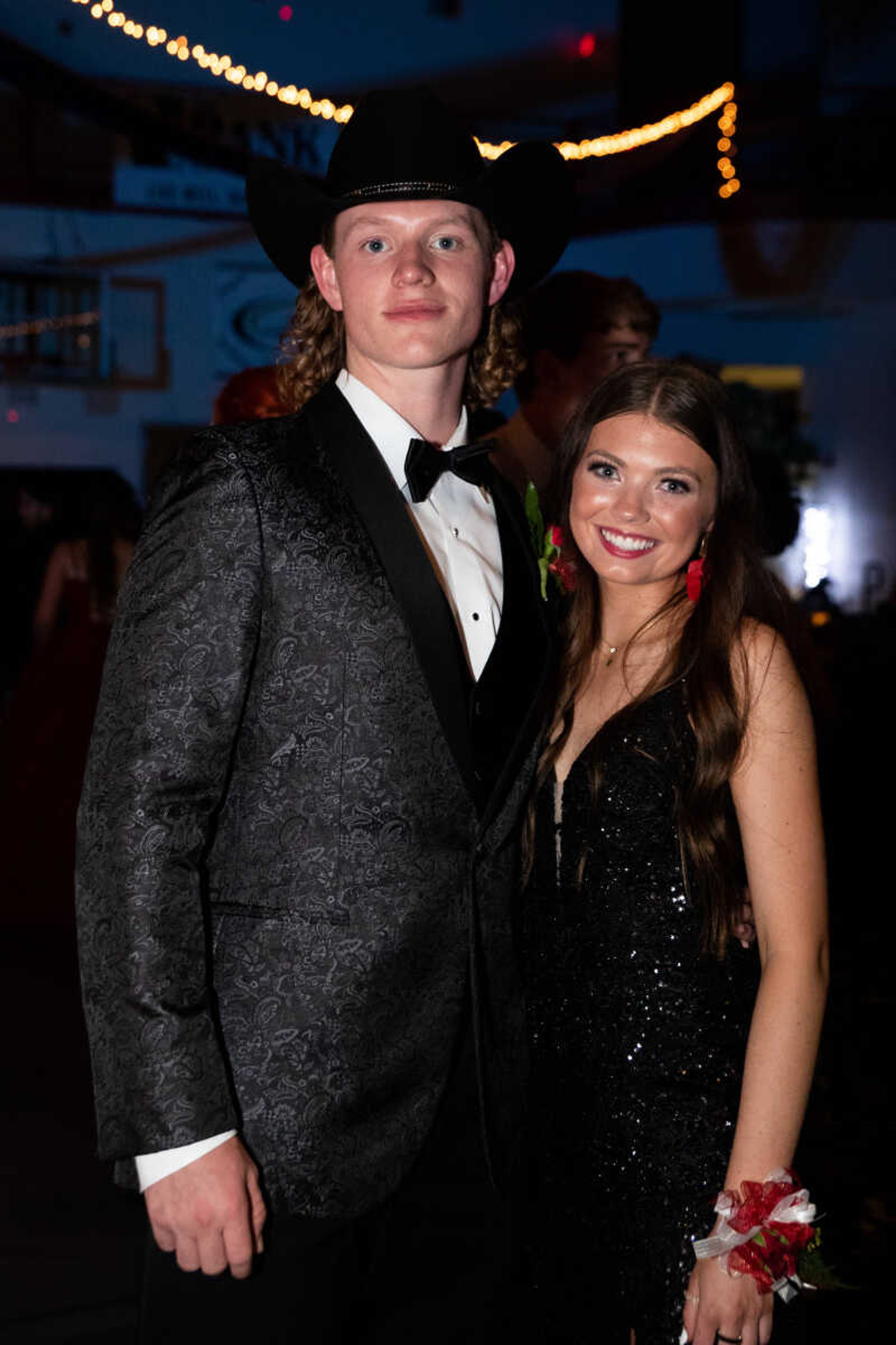 Dalton Lohman and Bailie Johnston pose for a photo at prom on Saturday, May 6 at Jackson High School.